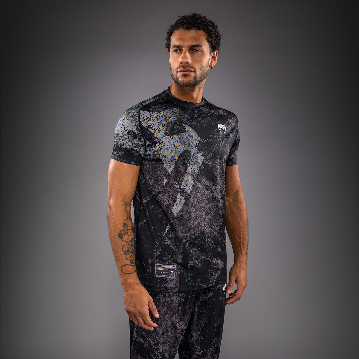 Venum Rage & Workout Camiseta Dry Tech - Negro/Gris