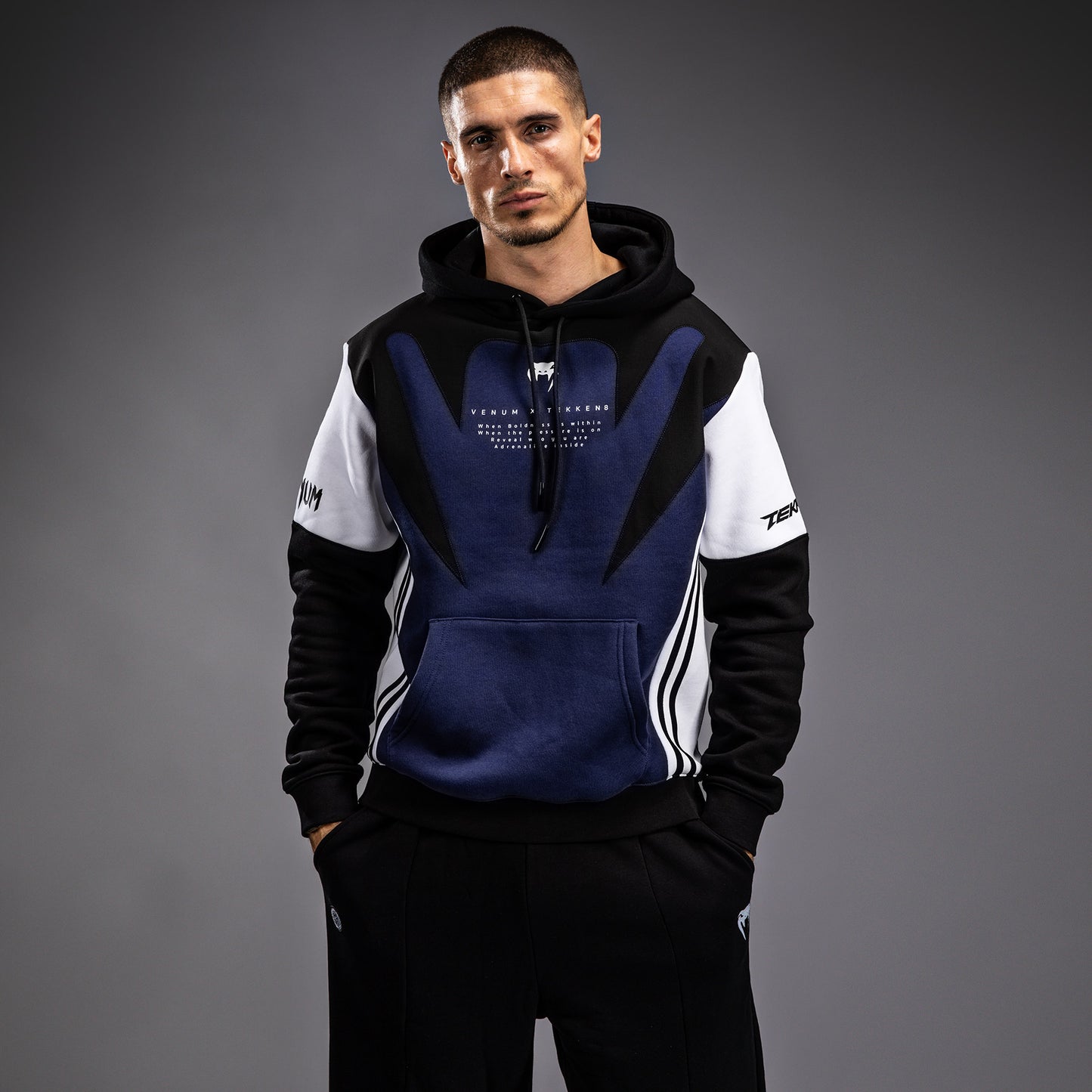 Venum x TEKKEN 8 - Jin Kazama Sudadera - Azul/Negro/Blanco