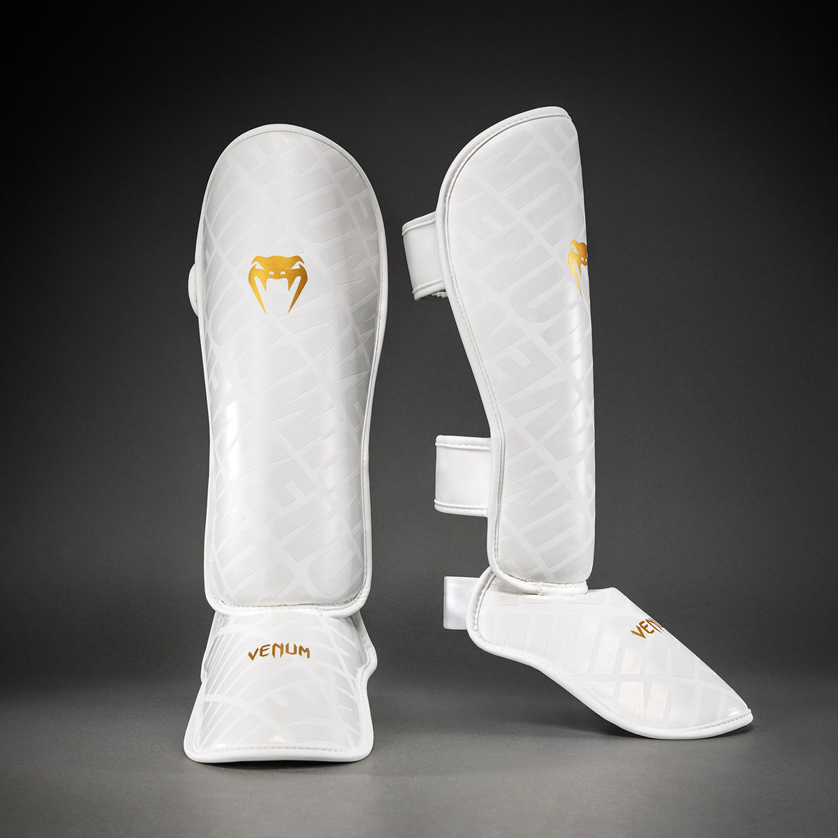 Venum Contender 1.5 XT 3D Espinilleras - Blanco/Oro