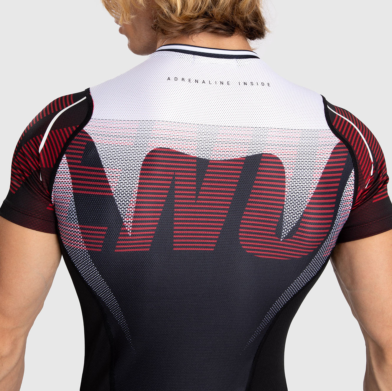Venum Adrenaline Rashguard de Manga Corta para Hombre - Red