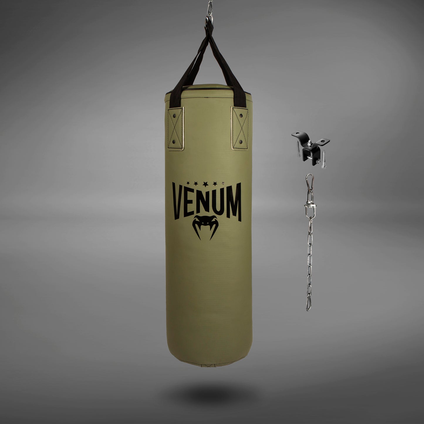 Saco de boxeo Venum Origins - Caqui/Negro (gancho incluido)