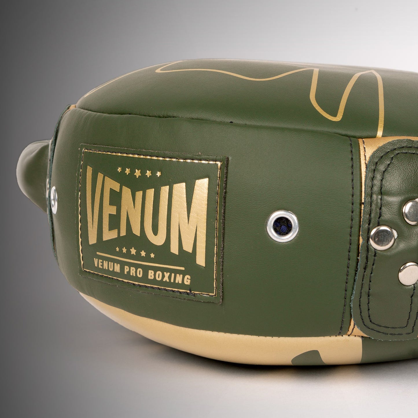 Venum Pro Boxing Escudo de Golpes Redondo – Caqui/Oro