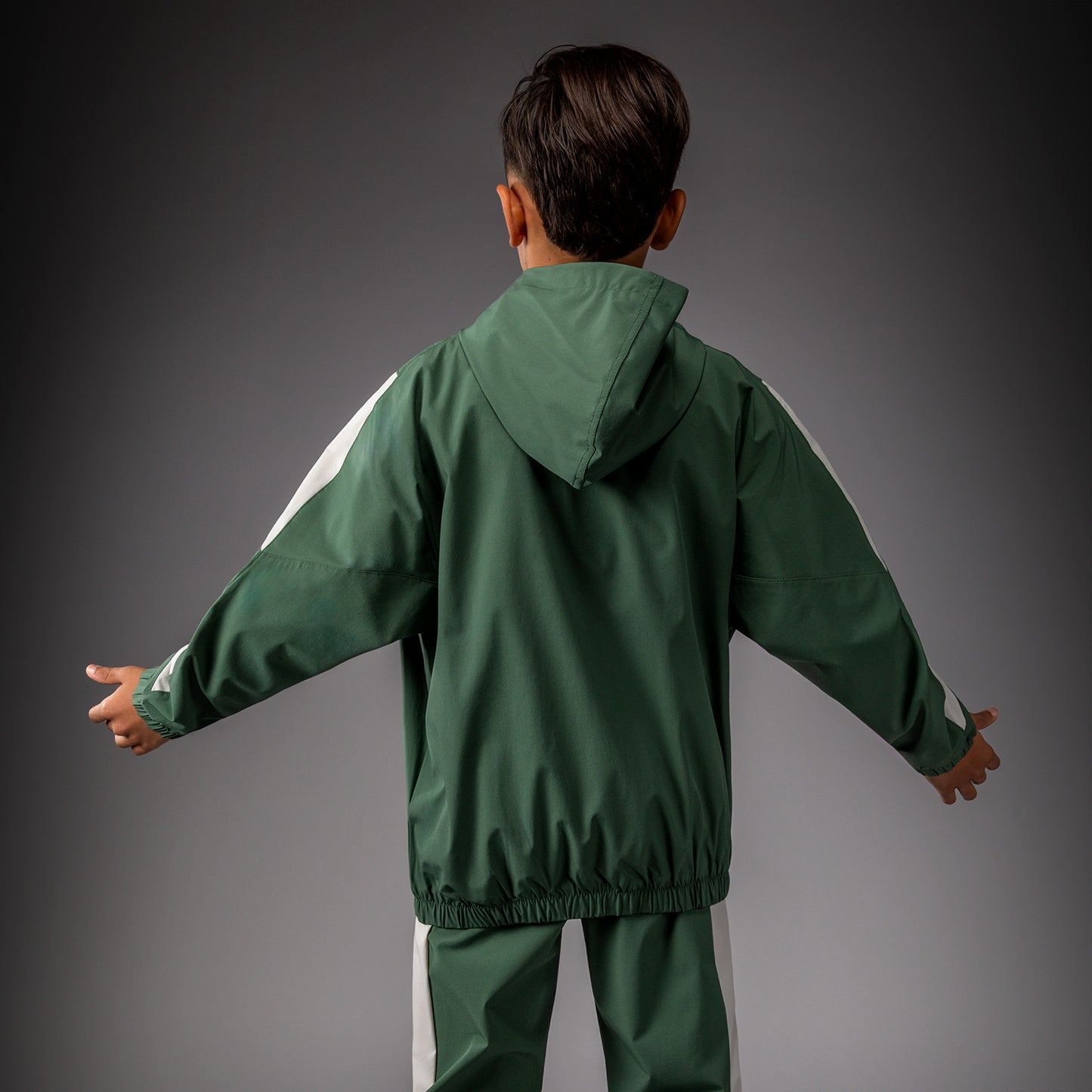 Venum Vectra Chaquetas de Chándal Niños – Verde Bosque/ Blanco Roto