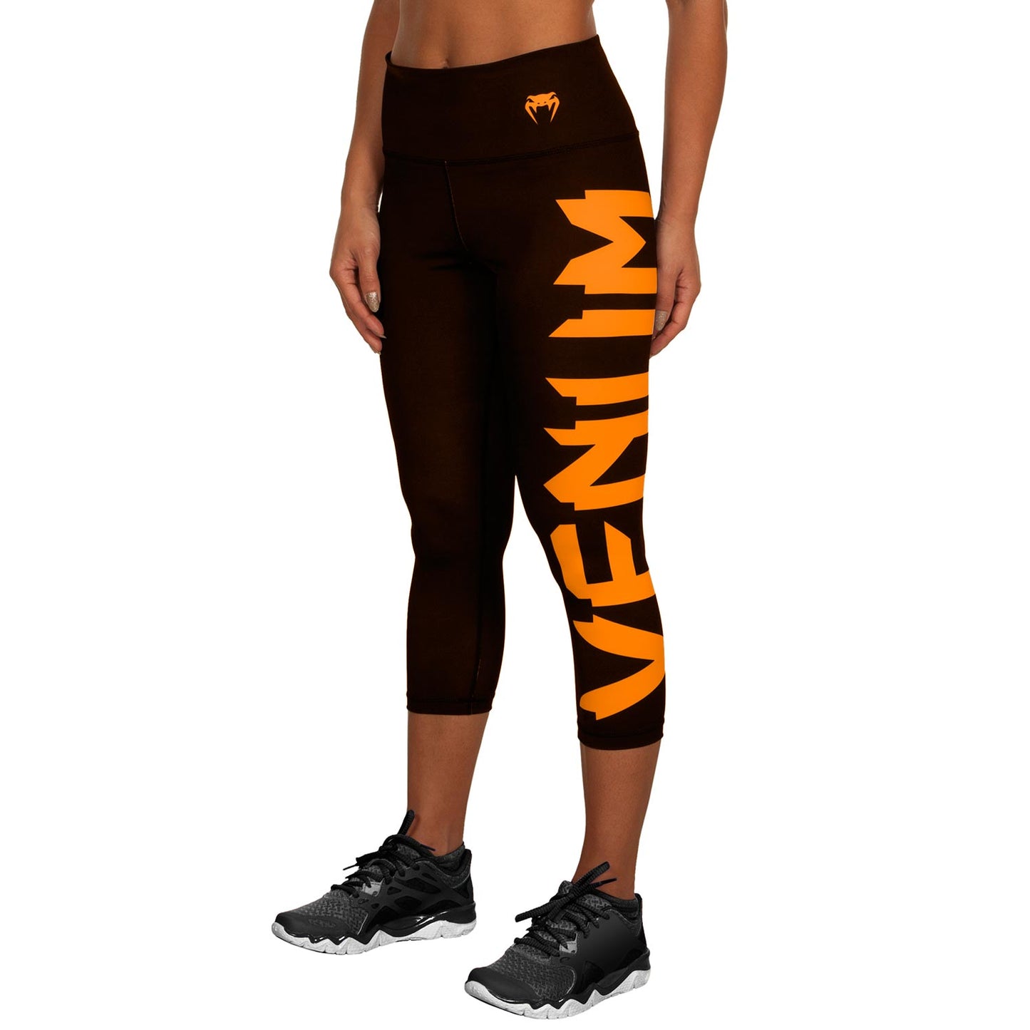 Leggins cortos Venum Giant - Negro/Naranja