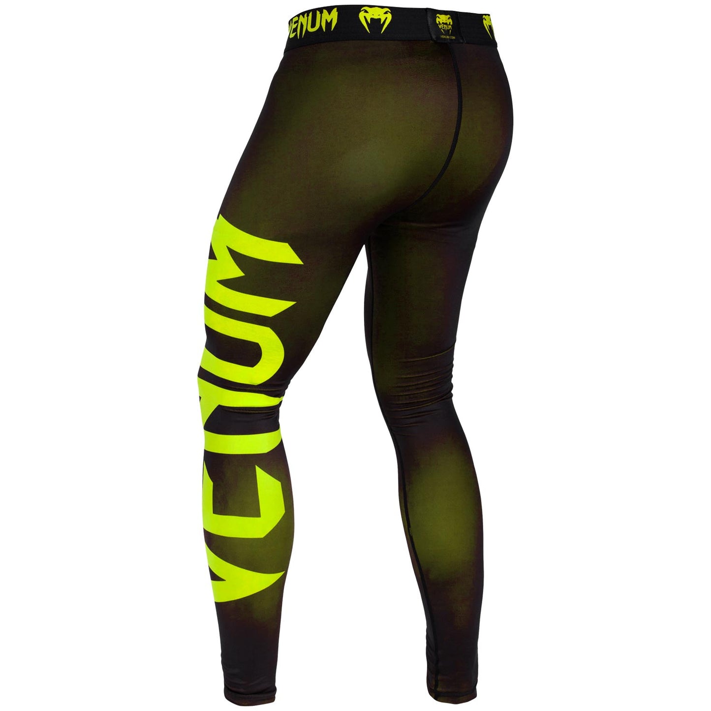 Pantalones de compresión Venum Giant - Negro/Amarillo Fluo
