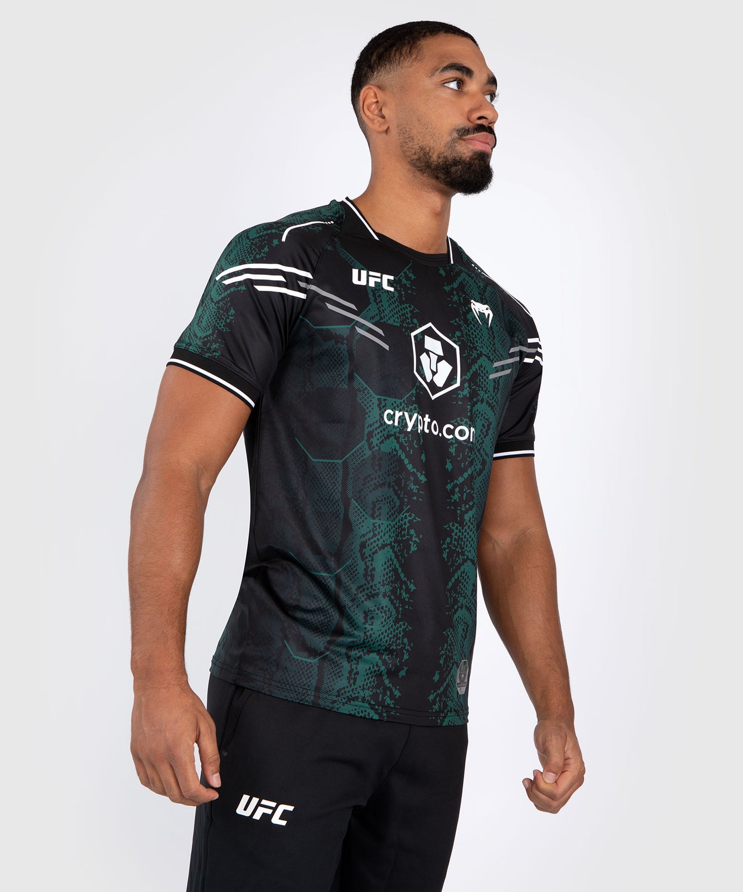 UFC Adrenaline by Venum Authentic Fight Night Camiseta Jersey - Emerald Edition - Verde/Negro