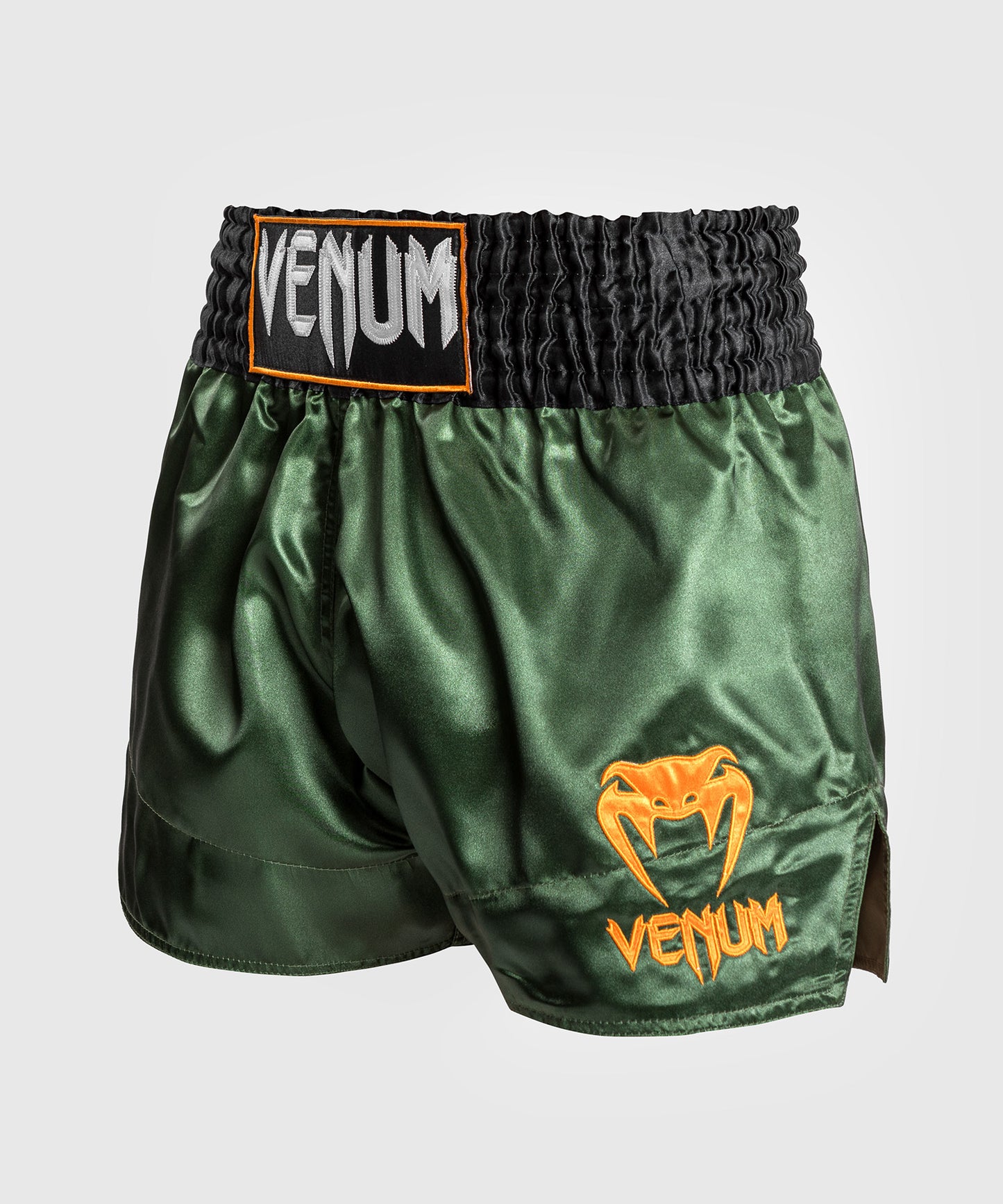 Venum Classic Pantalón corto de muay thai - Verde/Dorado/Negro