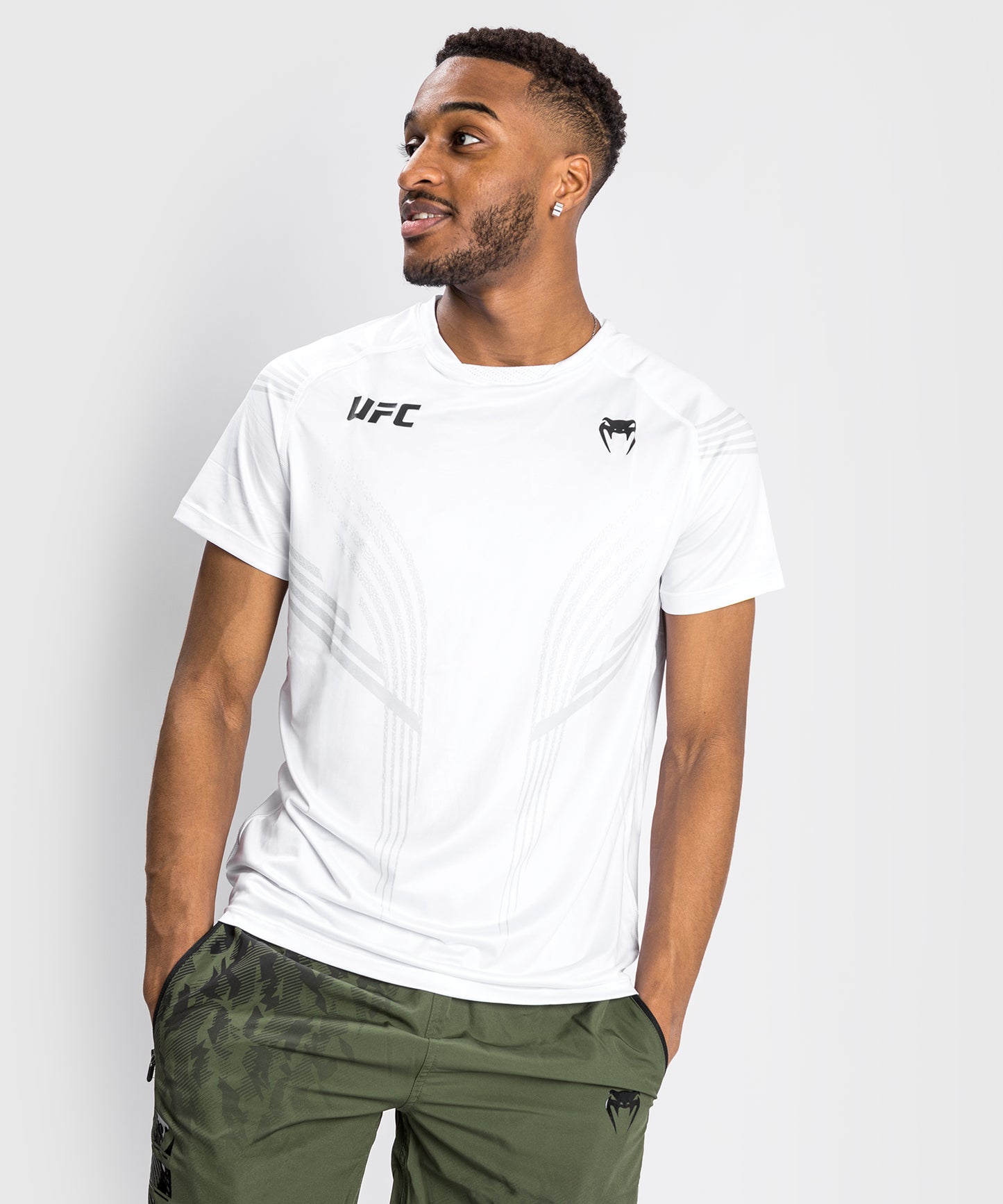 Camiseta Técnica Para Hombre UFC Venum Pro Line - Blanco