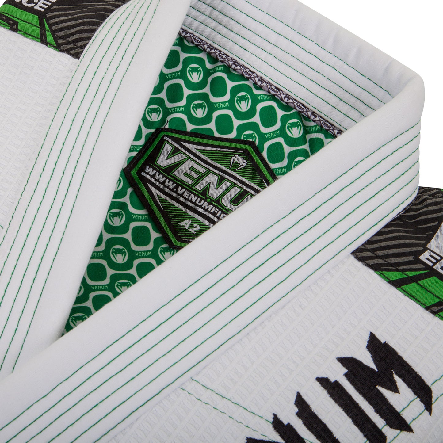Kimono BJJ Venum Elite - Blanco/Verde