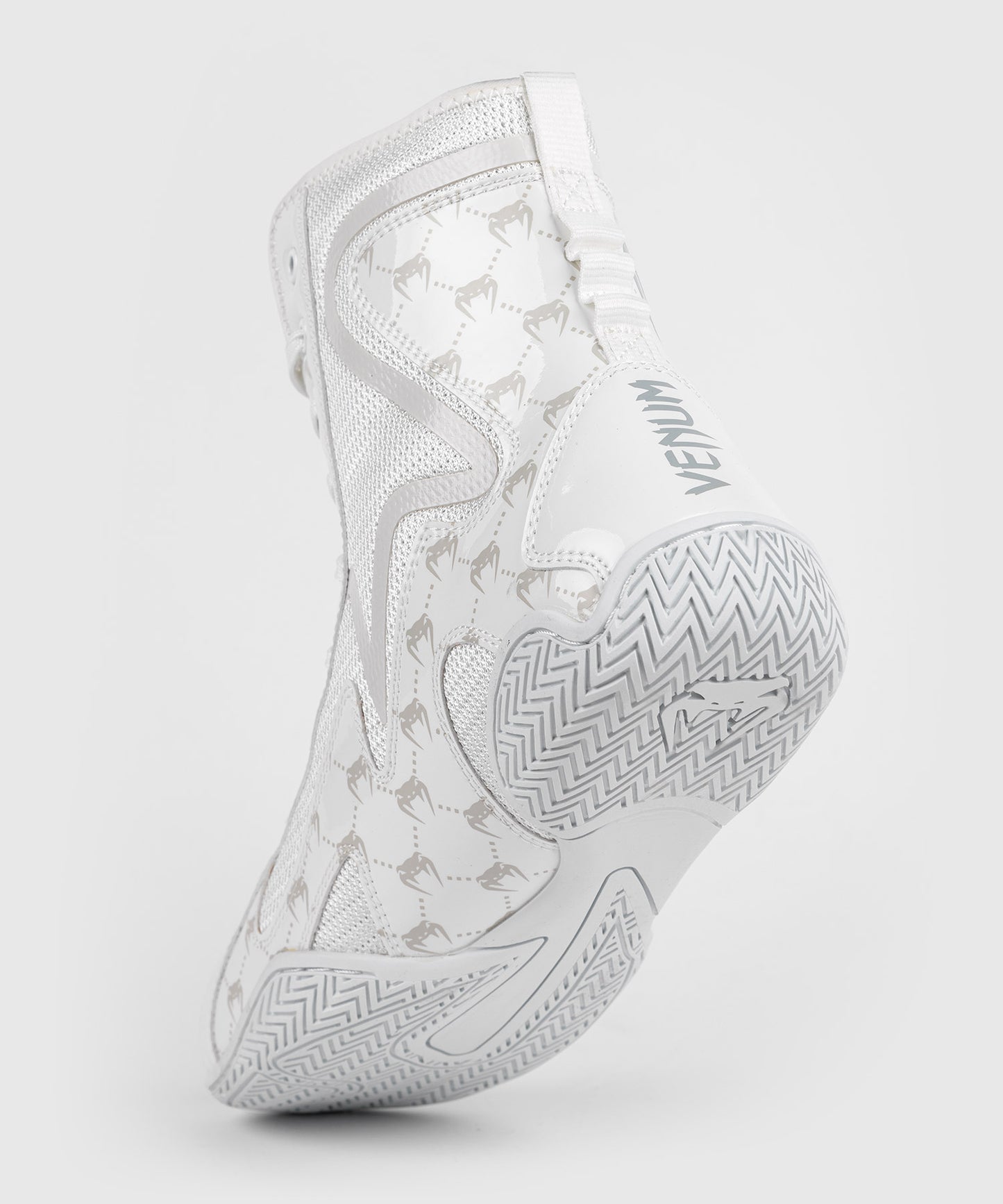 Zapatos de Boxeo Venum Elite Evo Monogram - Blanco/Blanco Hueso