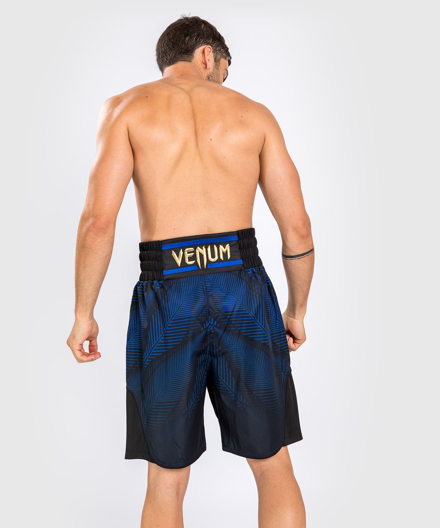 Shorts De Boxeo Venum Monogram - Negro/Azul Marino Hombre, Pantalones  Cortos De Boxeo
