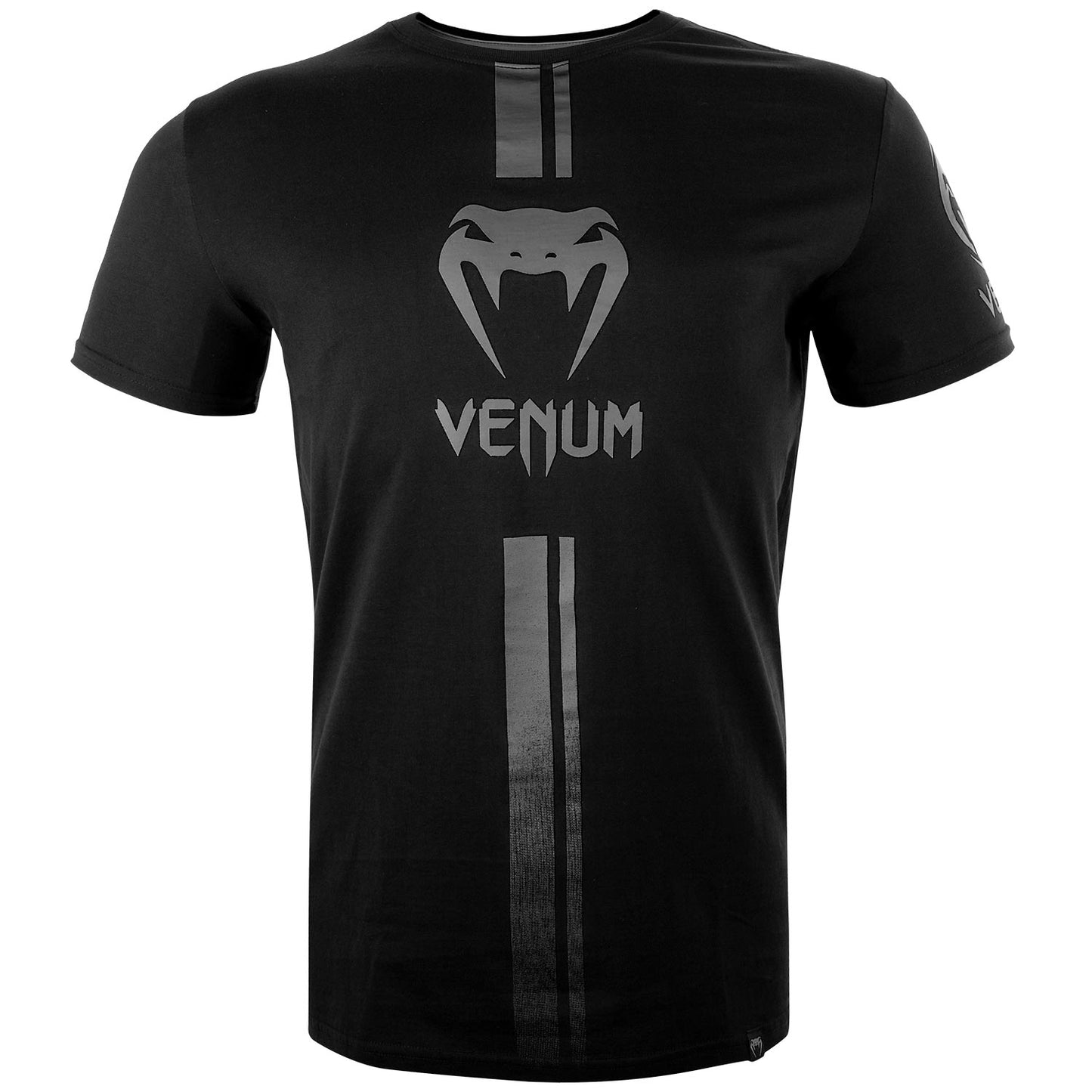 Camiseta Venum Logos - Negro/Negro