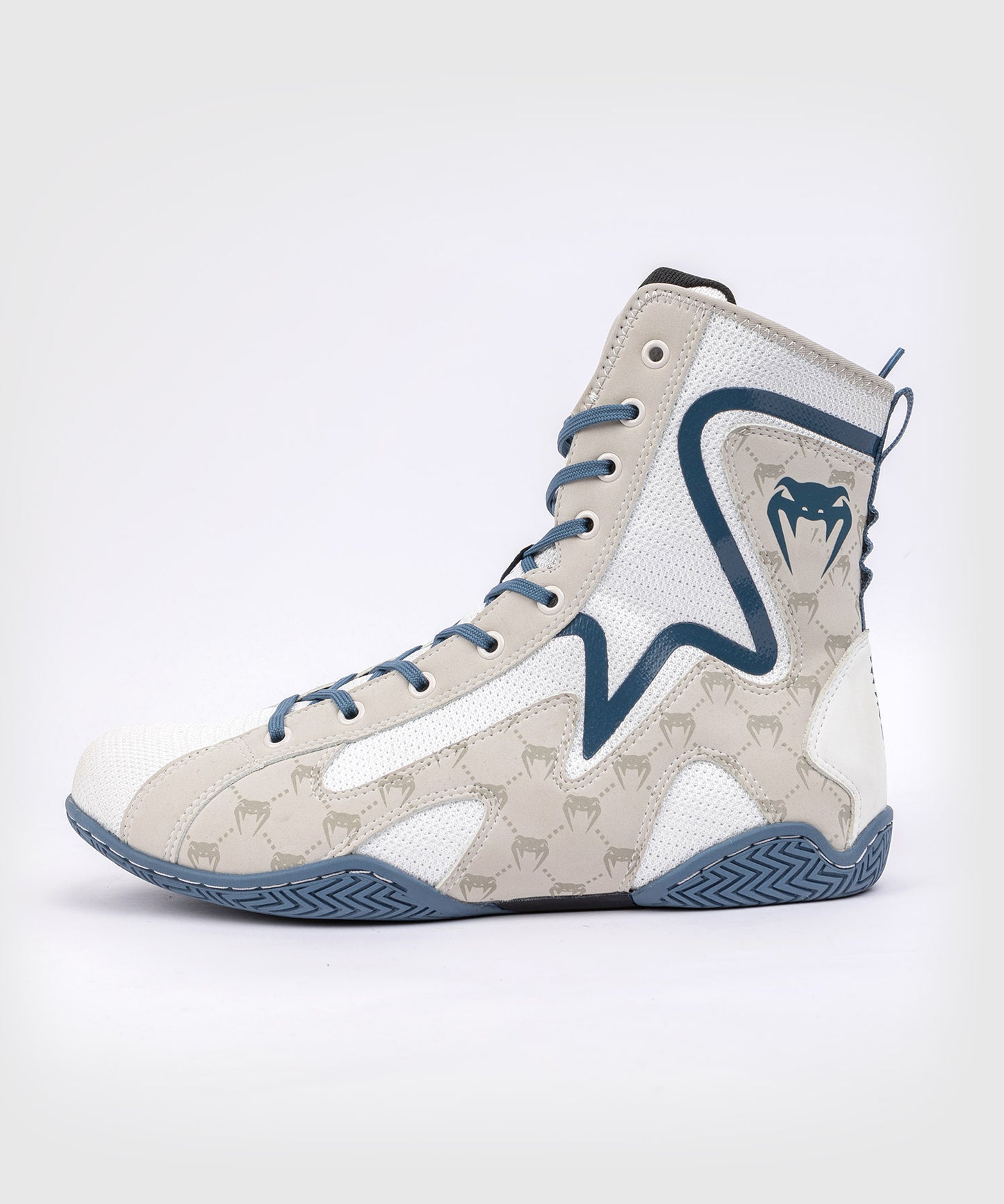 ZAPATOS DE BOXEO VENUM ELITE MONOGRAM – BLANCO/AZUL