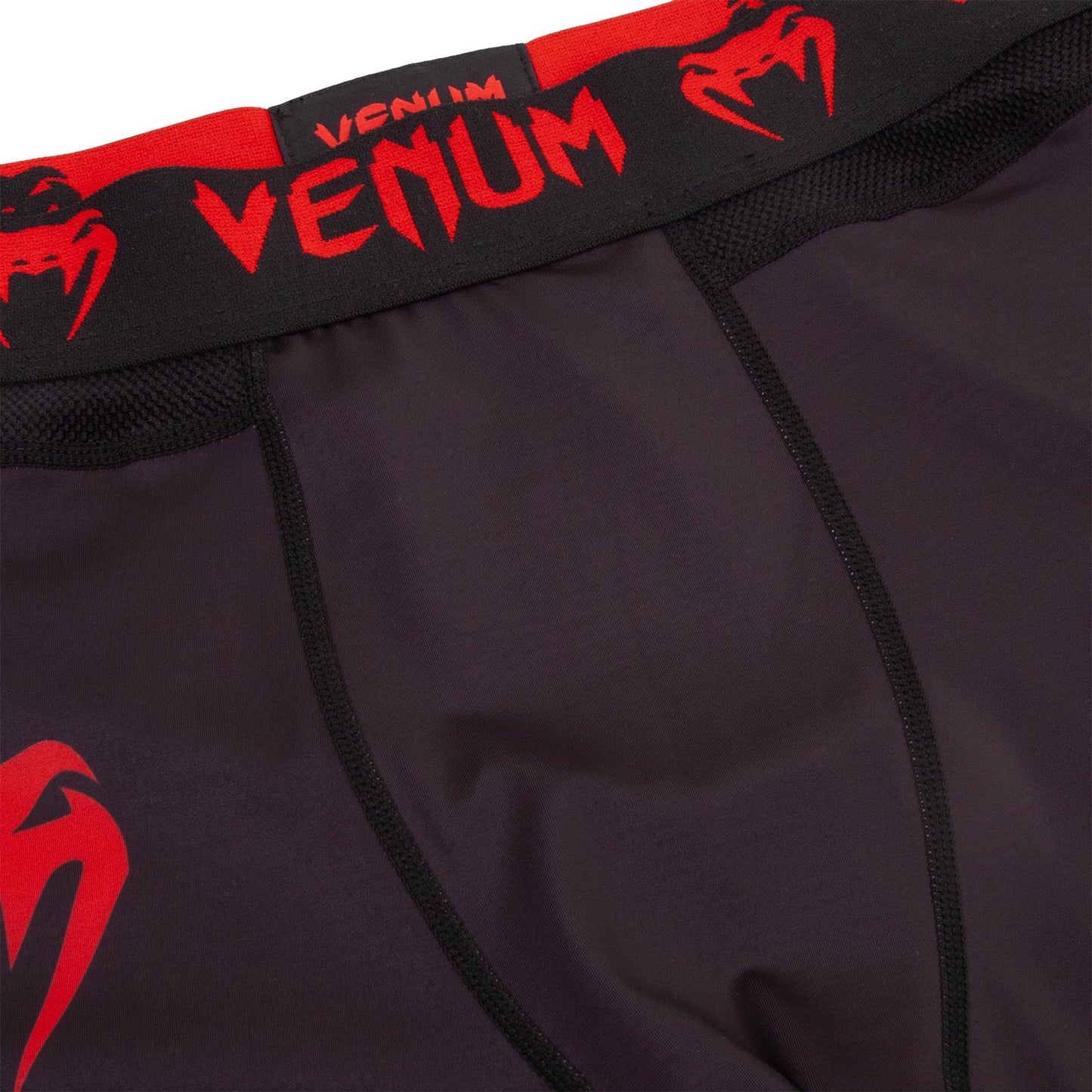 Mallas Venum Logos - Negro/Rojo