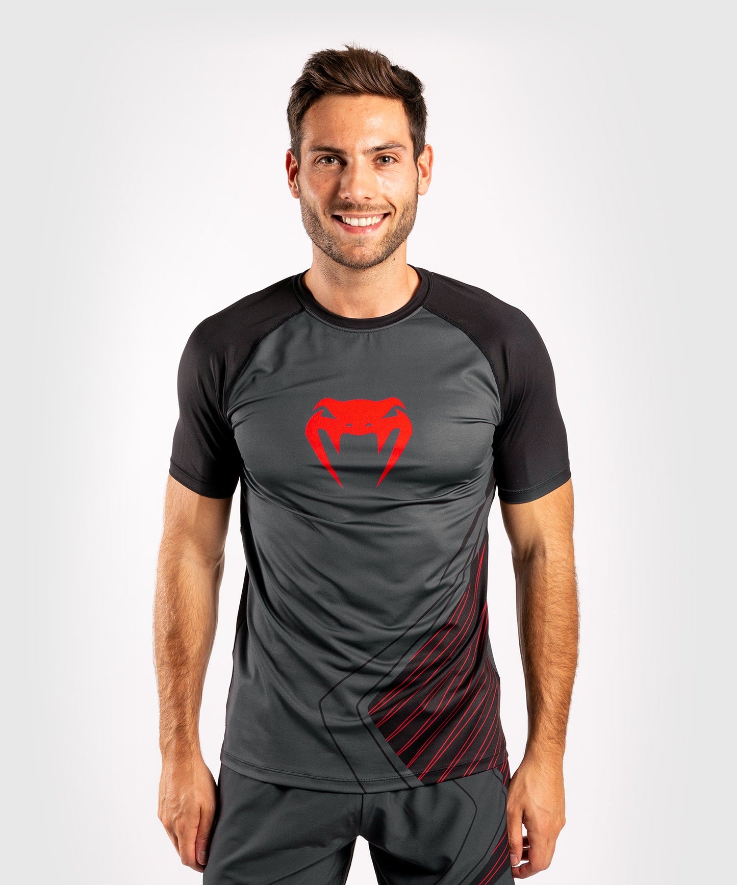 Camiseta Dry-Tech Venum Contender 5.0 - Negro/Rojo