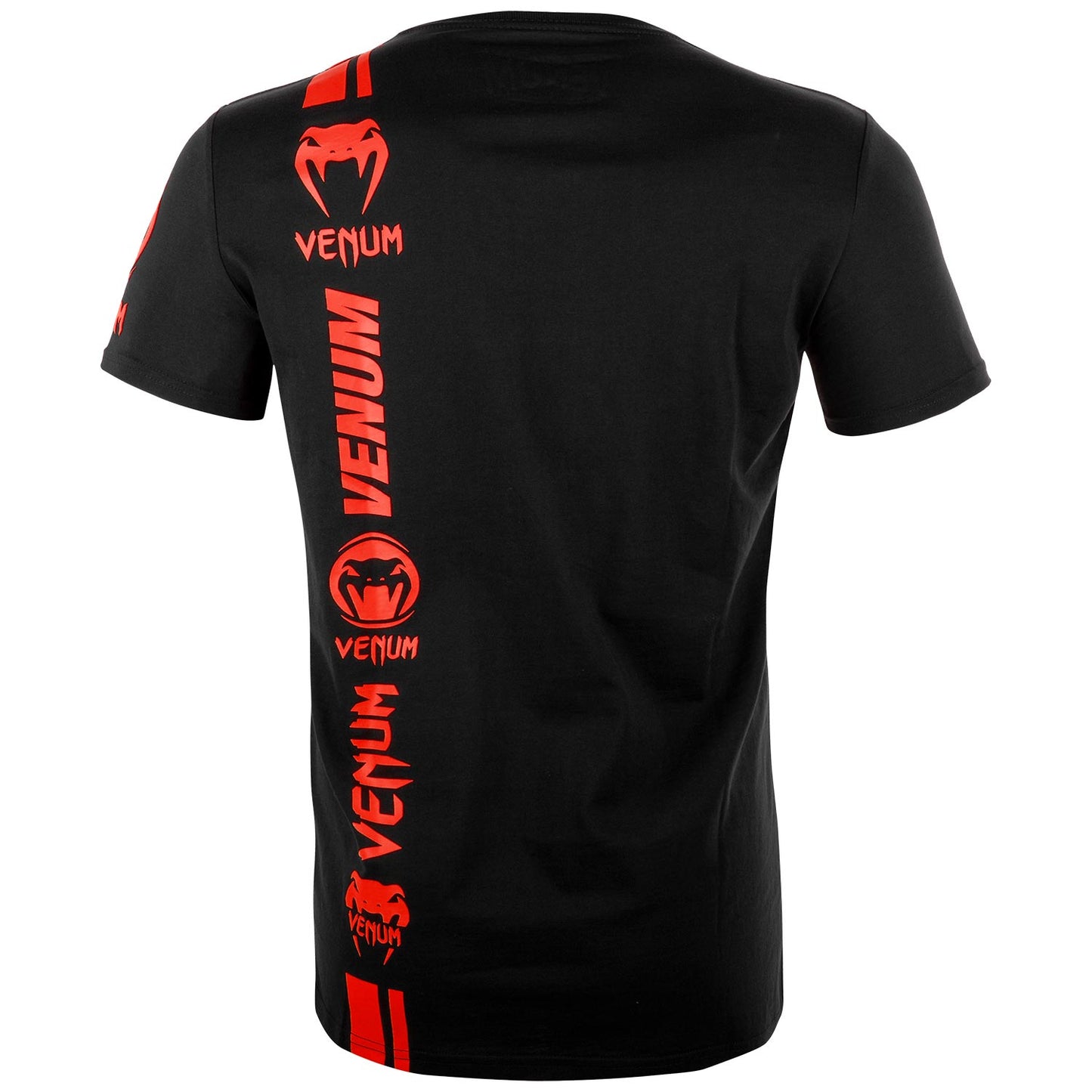 Camiseta Venum Logos - Negro/Rojo