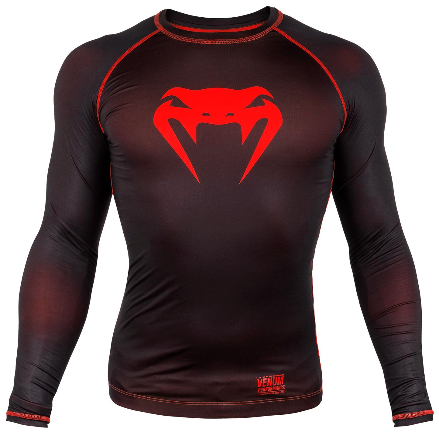 Camiseta de Compresión Venum Contender 3.0  - Mangas Largas - Negro/Rojo