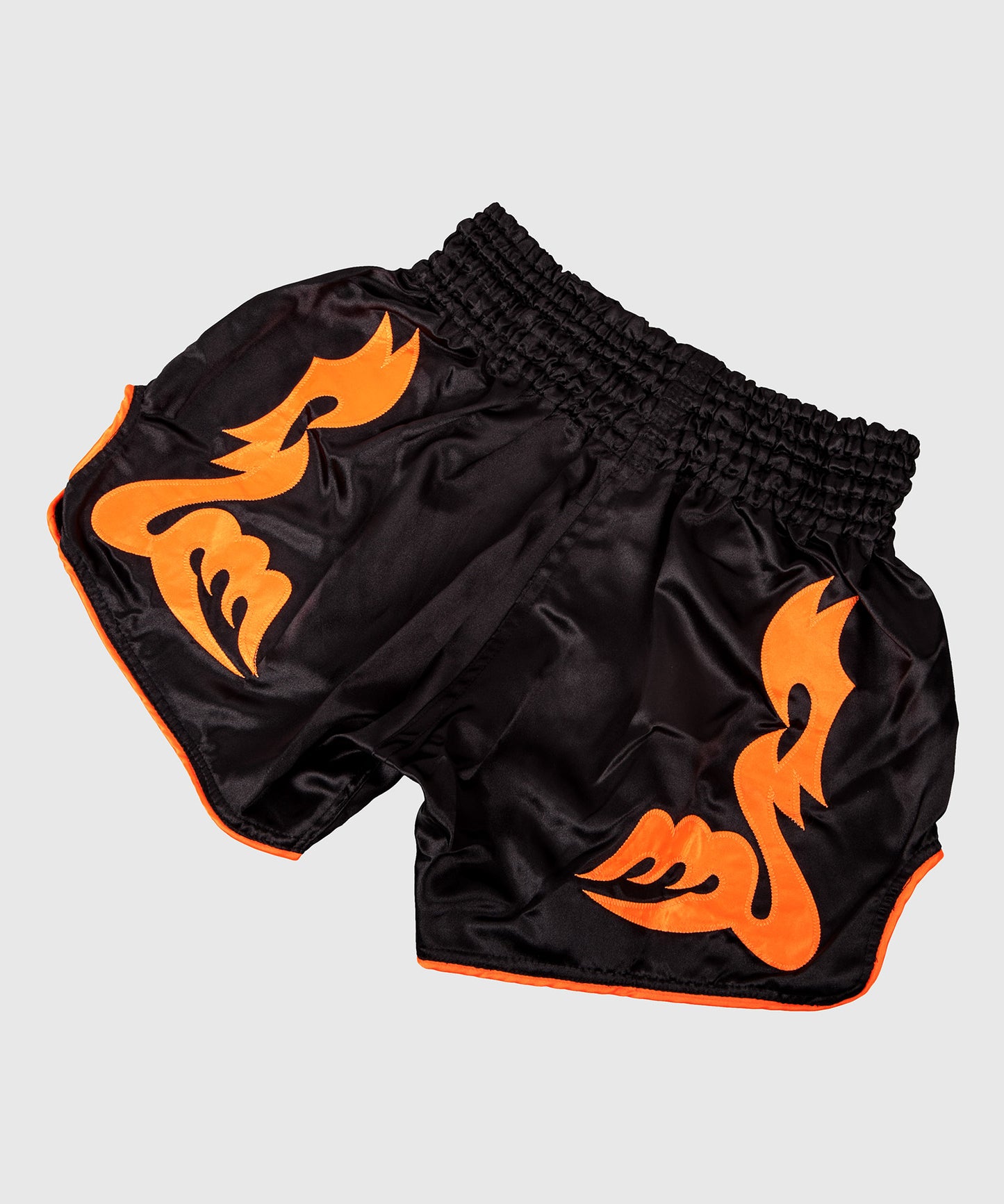 Pantalones cortos Muay Thai Venum Bangkok Inferno Muay Thai Shorts - Negro/Naranja Fluo