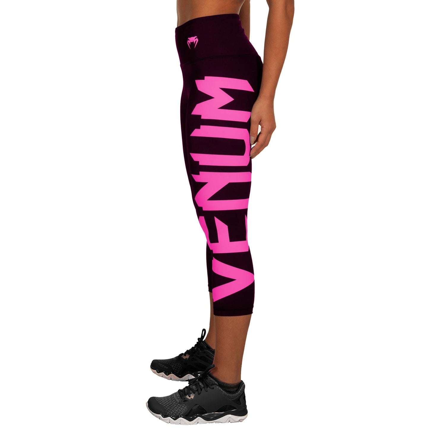 Leggins cortos Venum Giant - Negro/Rosa Fluo