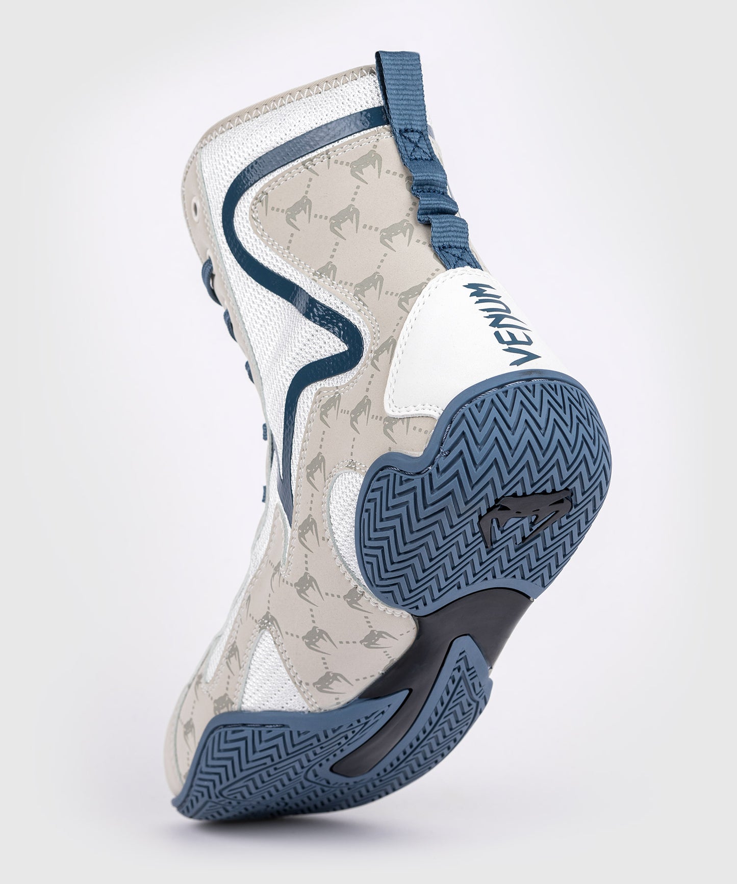 ZAPATOS DE BOXEO VENUM ELITE MONOGRAM – BLANCO/AZUL