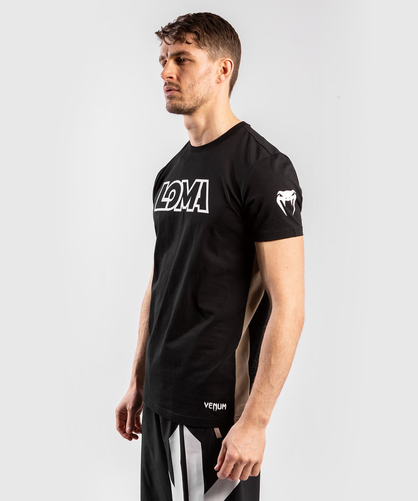 Camiseta Venum Origins - colección "LOMA" - Negro/Blanco