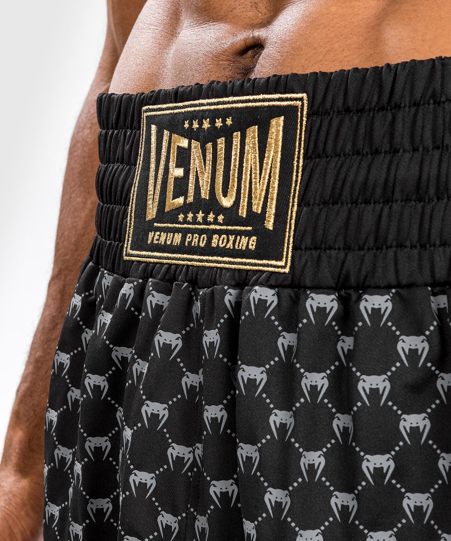 Shorts de Boxeo Venum Monogram - Negro
