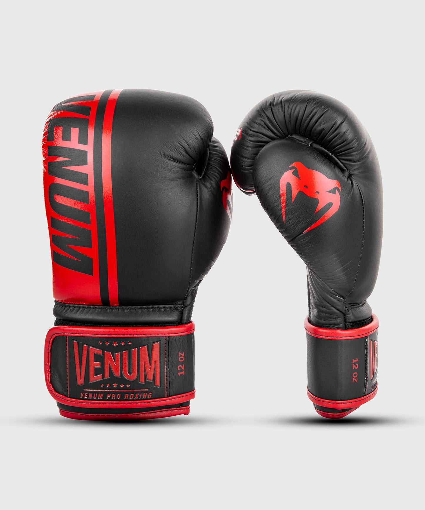 Guantes de Boxeo profesional Venum Shield – Velcro - Negro/Rojo