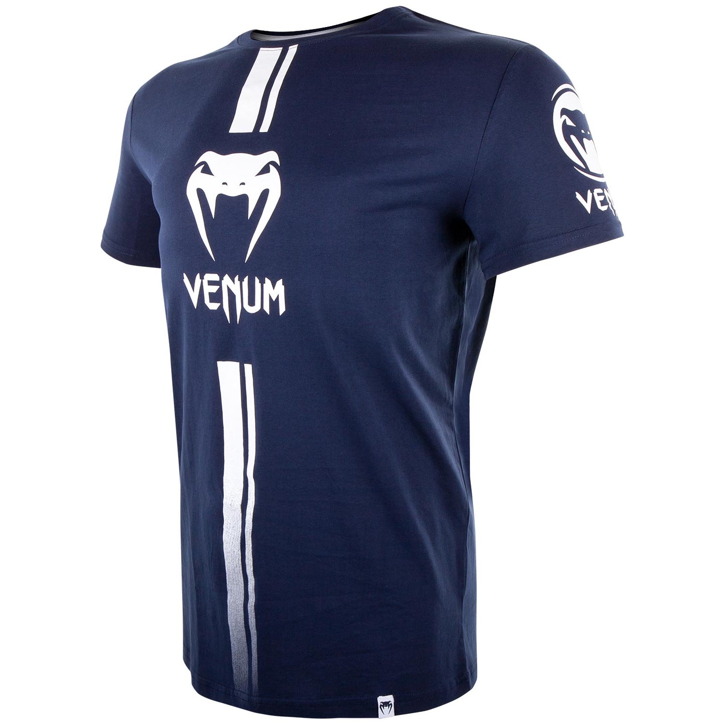 Camiseta Venum Logos - Azul Marino/Blanco