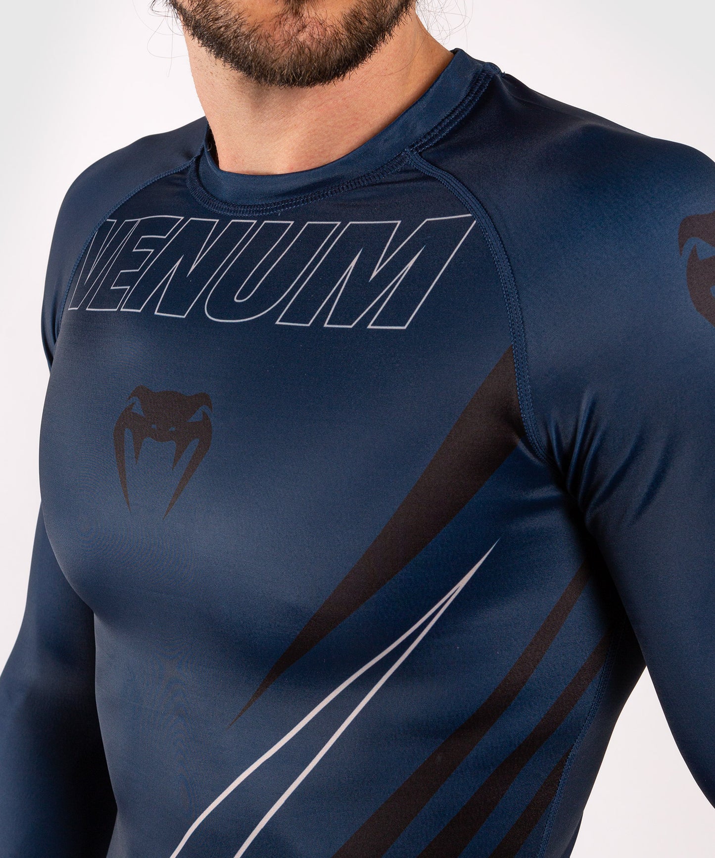 Venum Contender 5.0 Rashguard – Mangas Largas - marino/arena