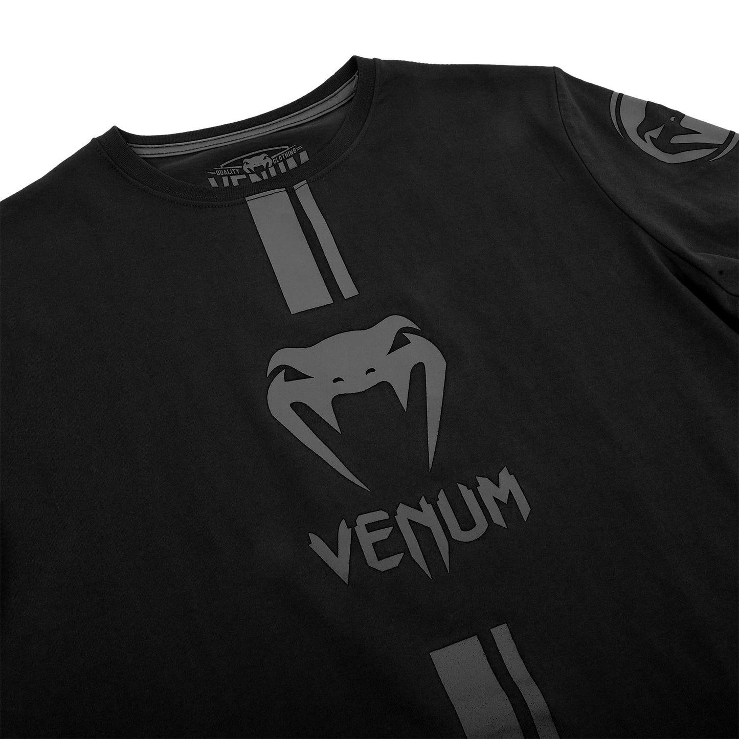 Camiseta Venum Logos - Negro/Negro
