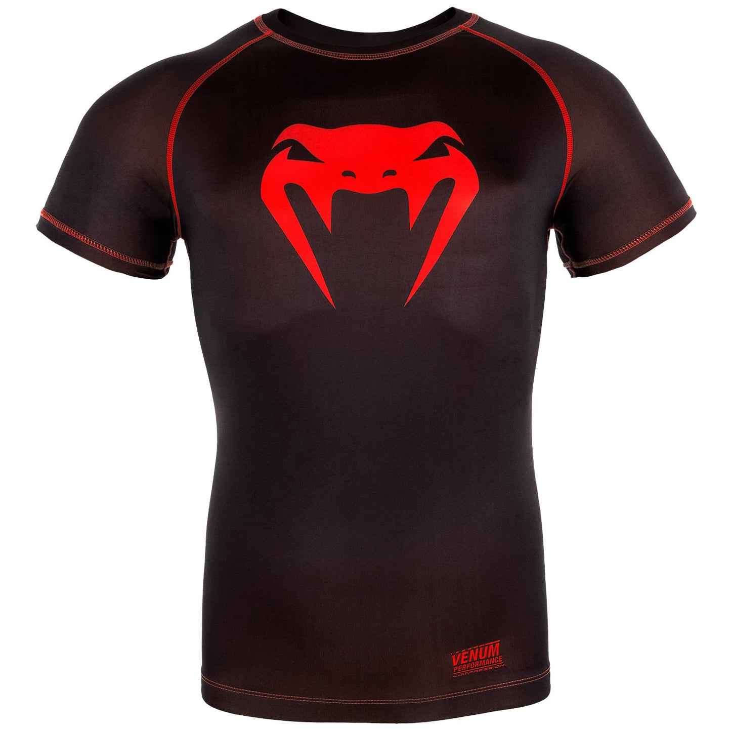 Camiseta de Compresión Venum Contender 3.0 - Mangas Cortas - Negro/Rojo