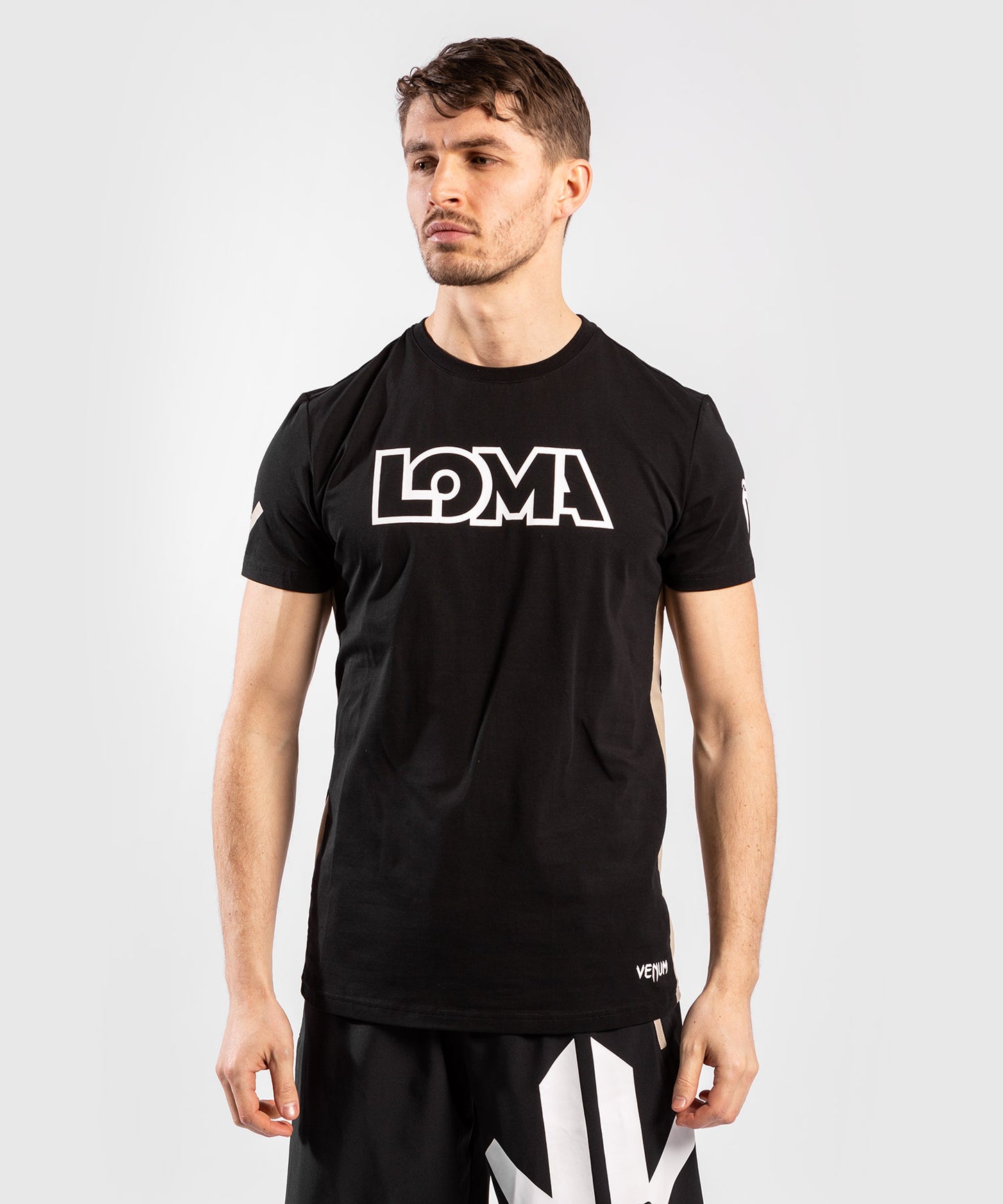 Camiseta Venum Origins - colección "LOMA" - Negro/Blanco