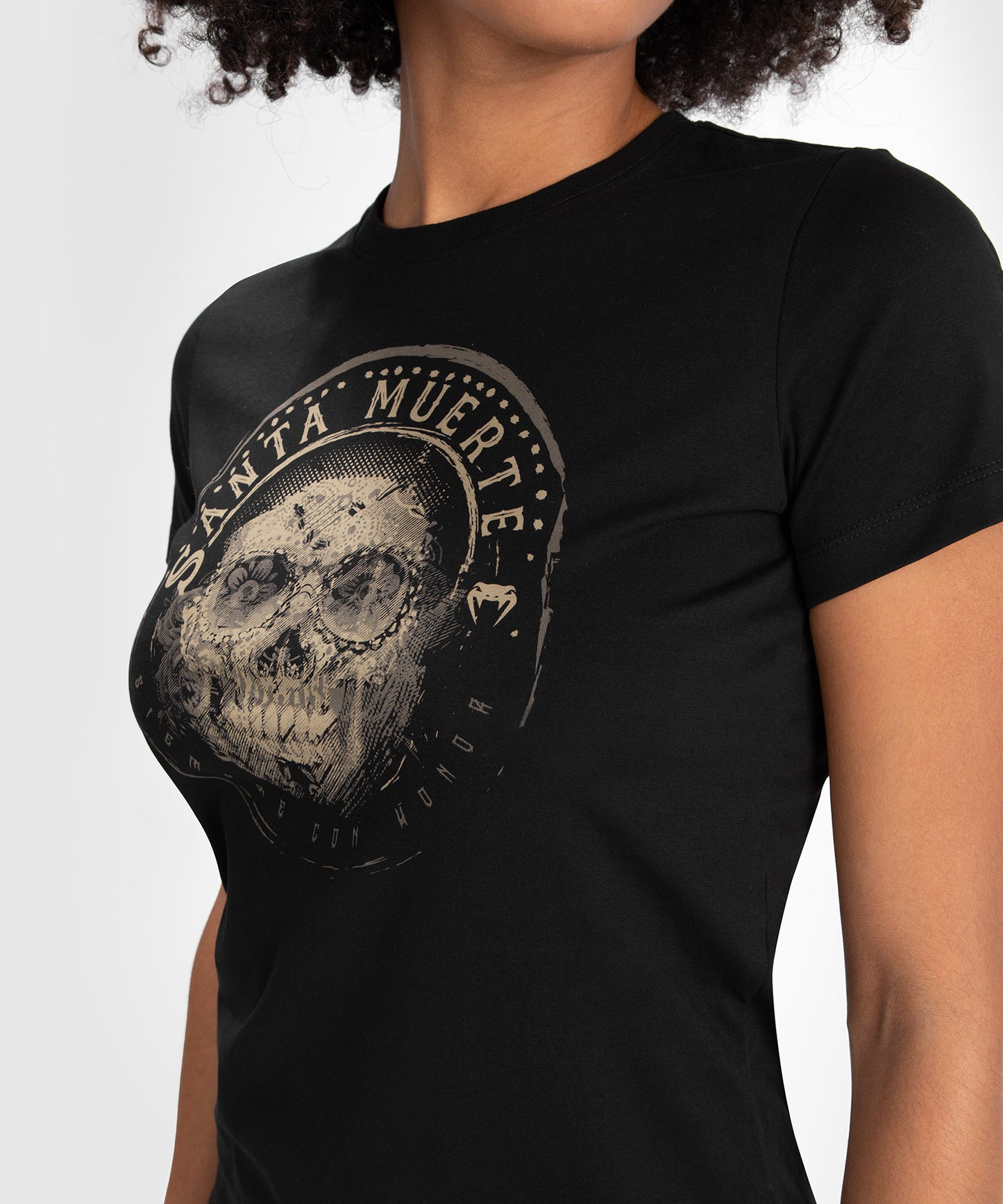 Camiseta Santa Muerte Dark Side Venum Mujer - Negra/Marrón