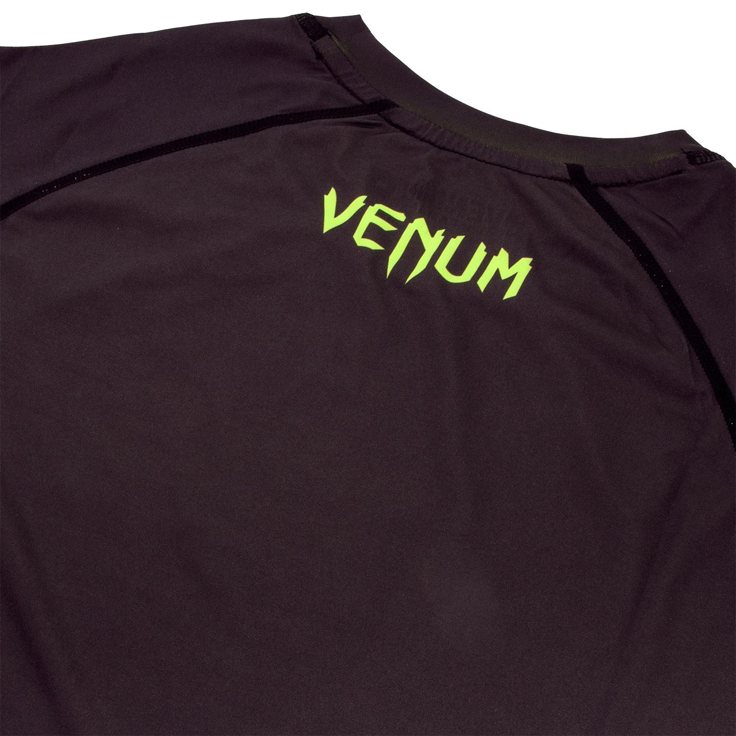 Camiseta de Compresión Venum Contender 3.0 - Mangas Cortas - Negro/Amarillo Fluo