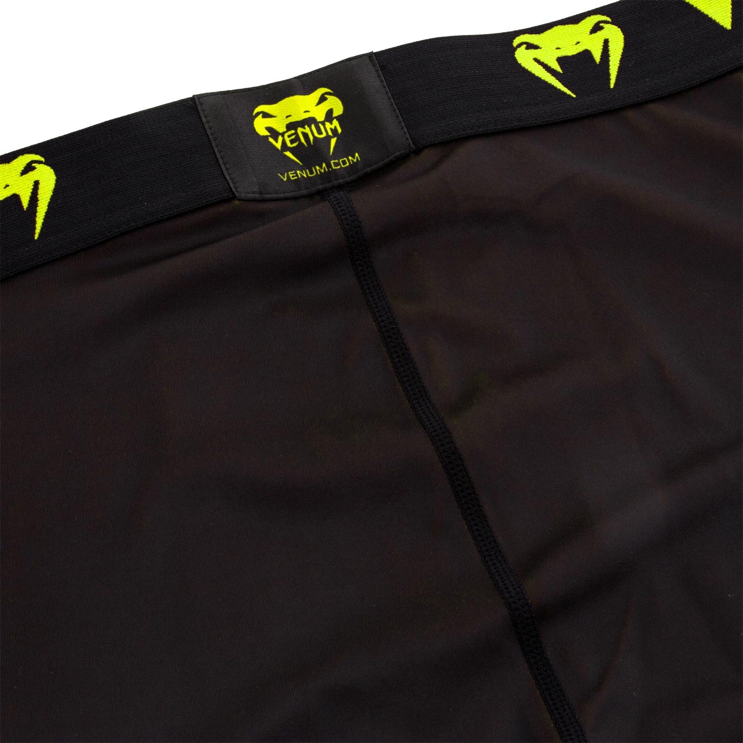 Pantalones de compresión Venum Giant - Negro/Amarillo Fluo
