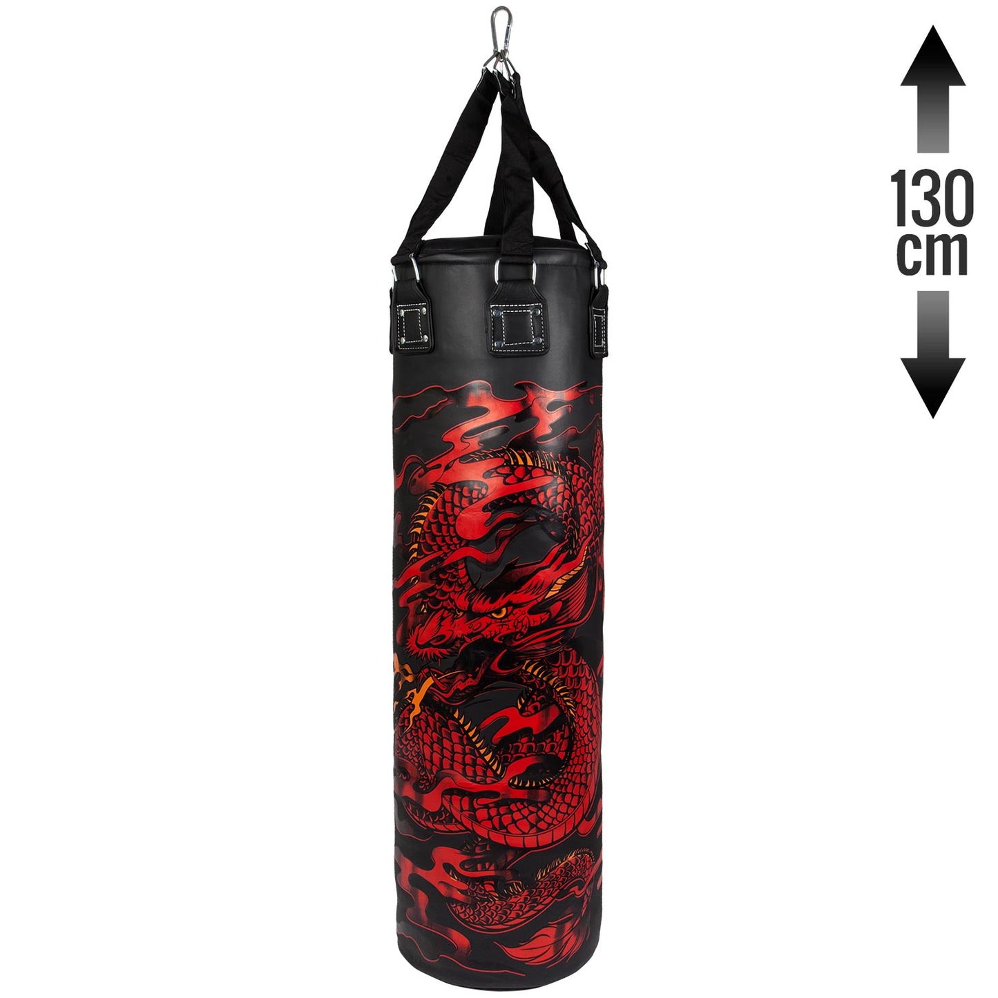 Saco de boxeo Venum Dragon's Flight - Negro/Rojo - 130 cm