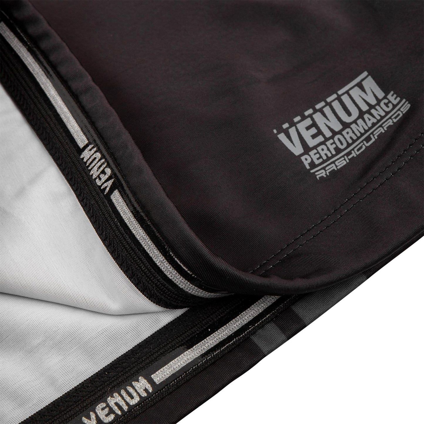 Rashguard Venum Logos - Mangas largas - Negro/Negro