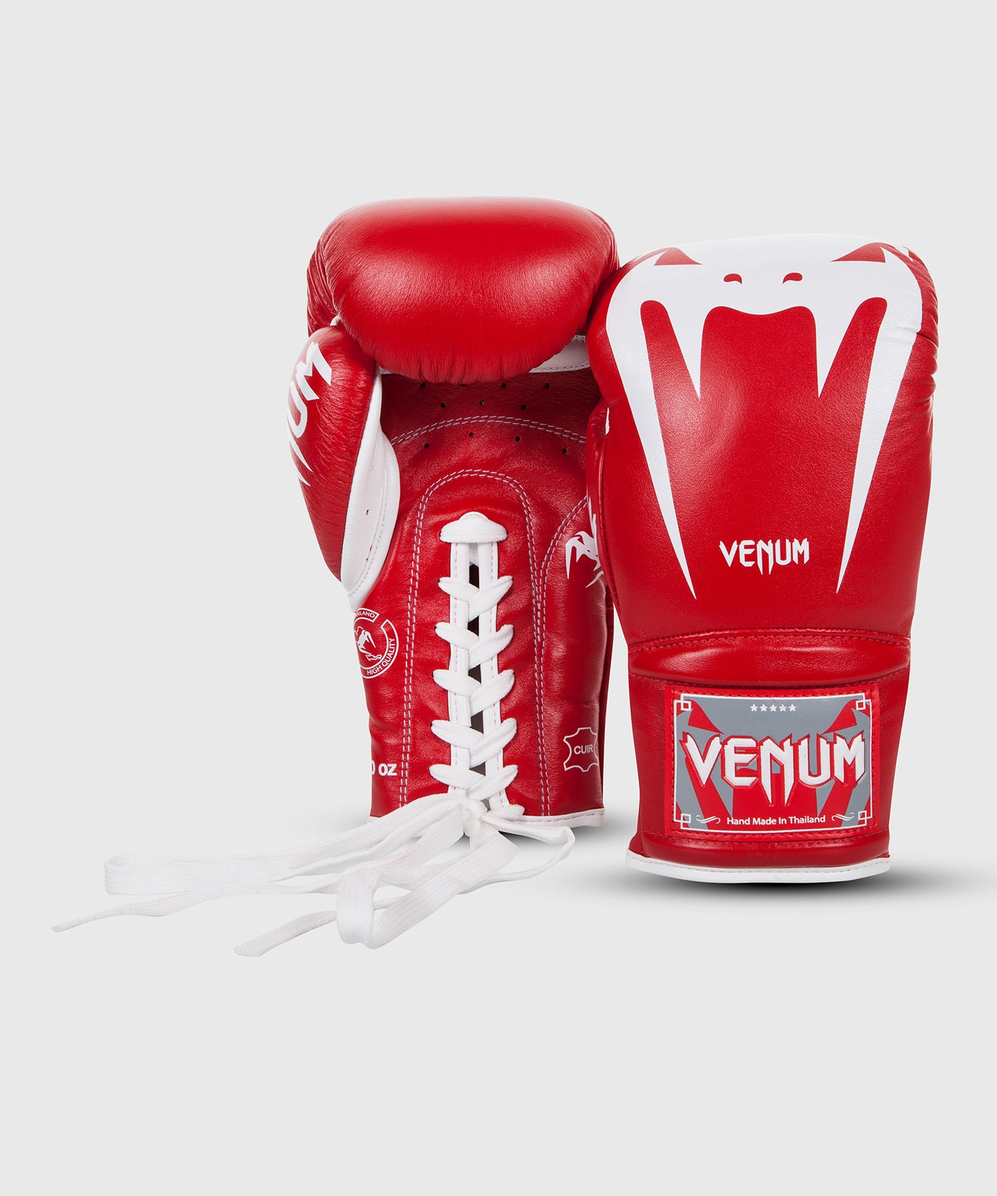 Guantes de Boxeo Venum Giant 3.0 - Cuero Nappa - Con cordones - Rojo
