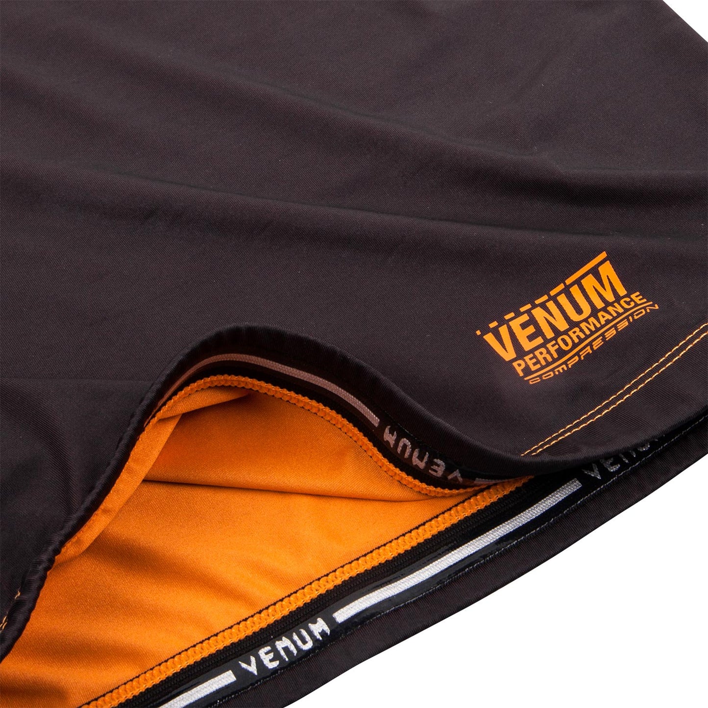 Camiseta de Compresión Venum Contender 3.0  - Mangas Largas - Negro/Naranja Fluo