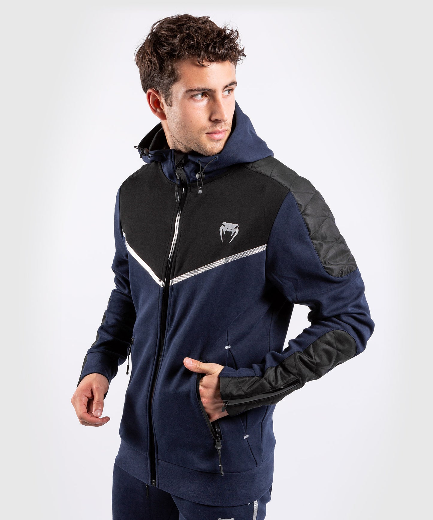 Sudadera Venum Laser Evo - Navy/Silver