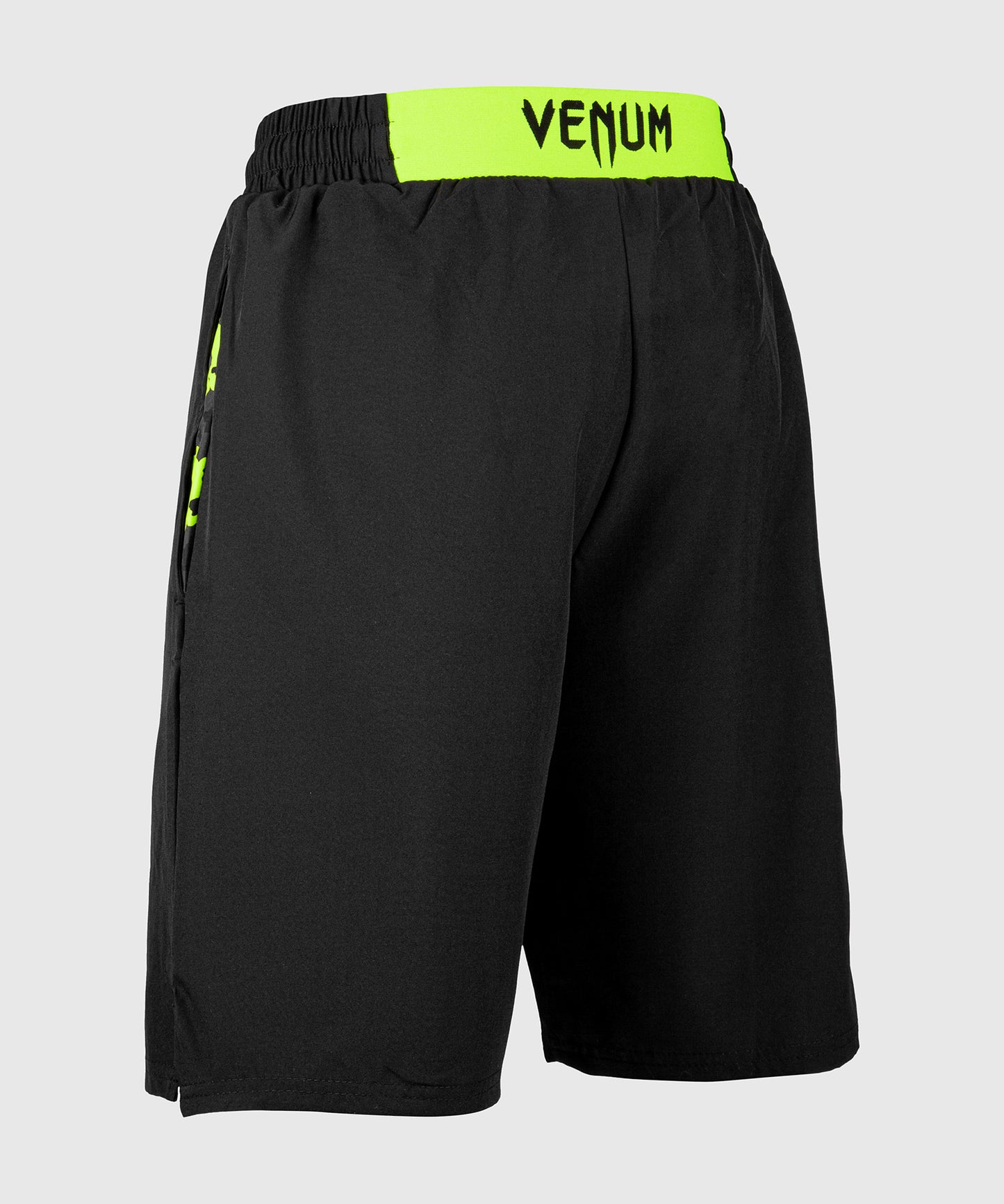 Pantalón corto de entrenamiento Venum Classic - Negro/Amarillo Fluo
