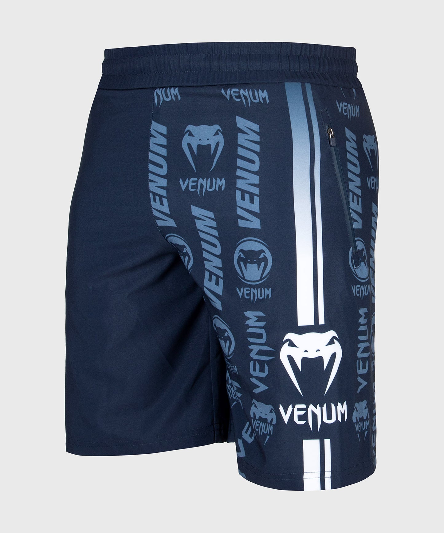Short de Fitness Venum Logos - Azul Marino/Blanco