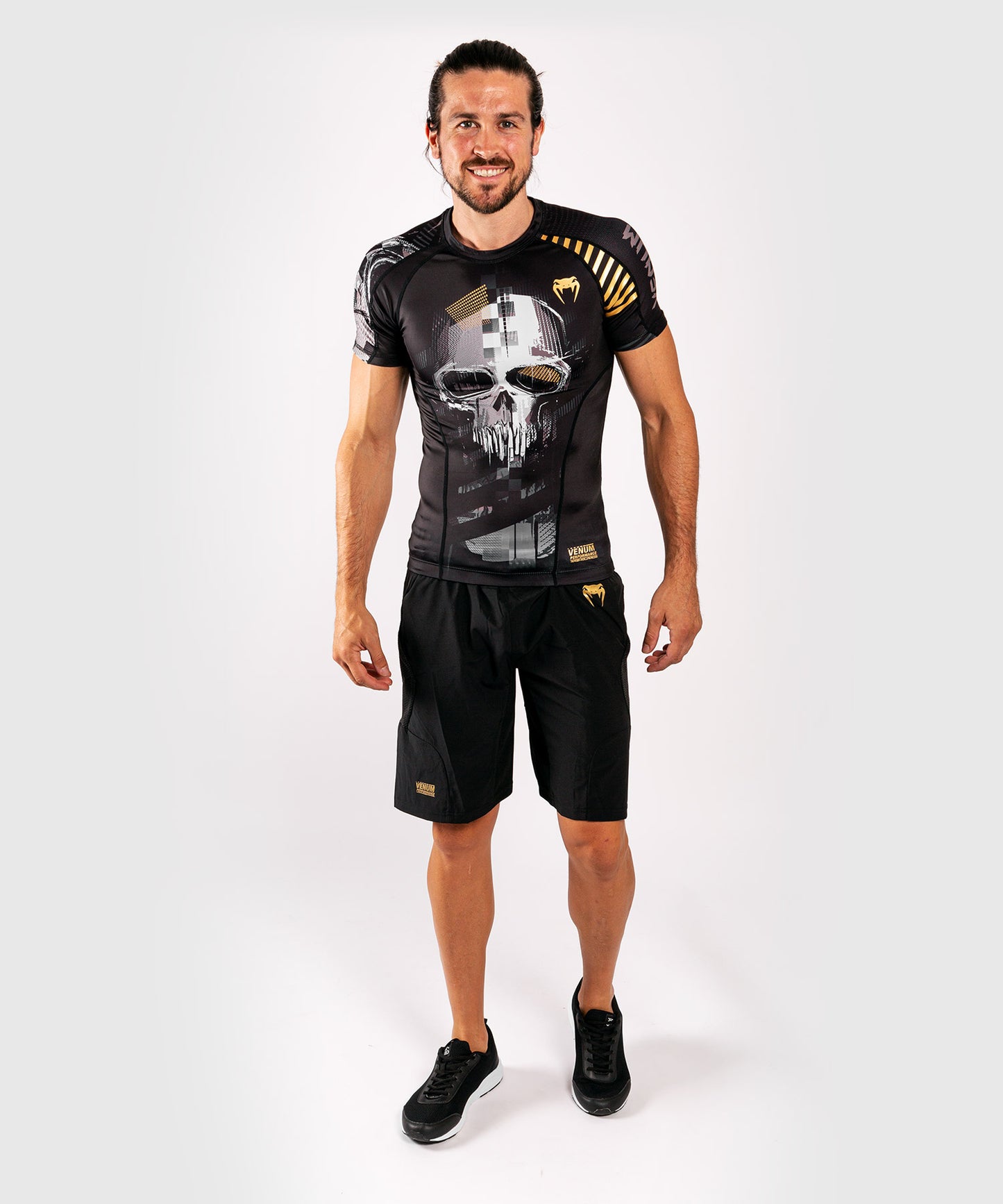 Rashguard Venum Skull - mangas cortas - Negro