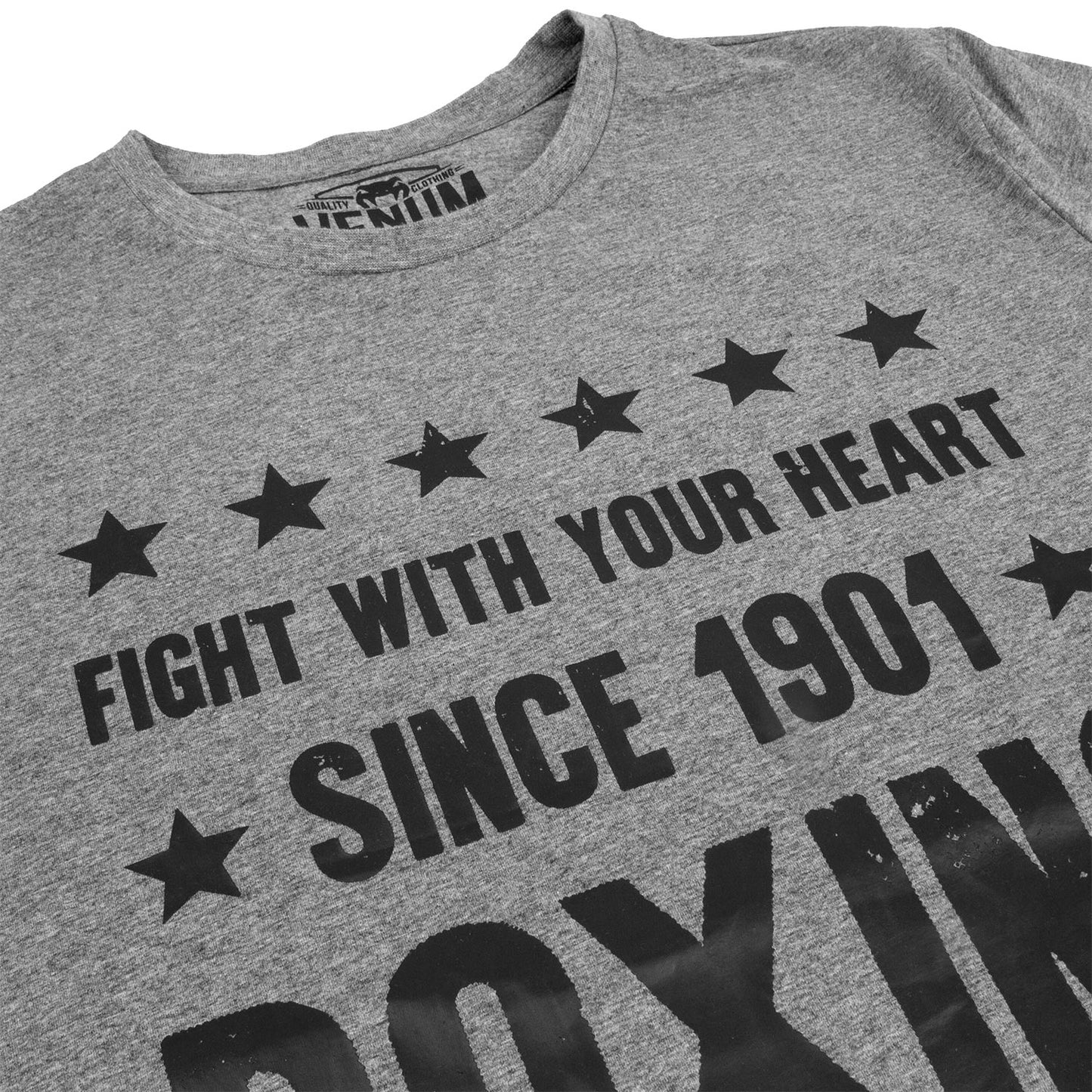 Camiseta Venum Boxing Origins - Gris Ceniza