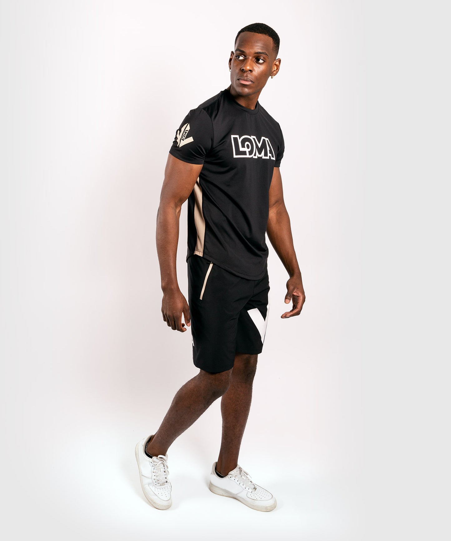 Camiseta Dry Tech Venum Origins - Negro/Blanco