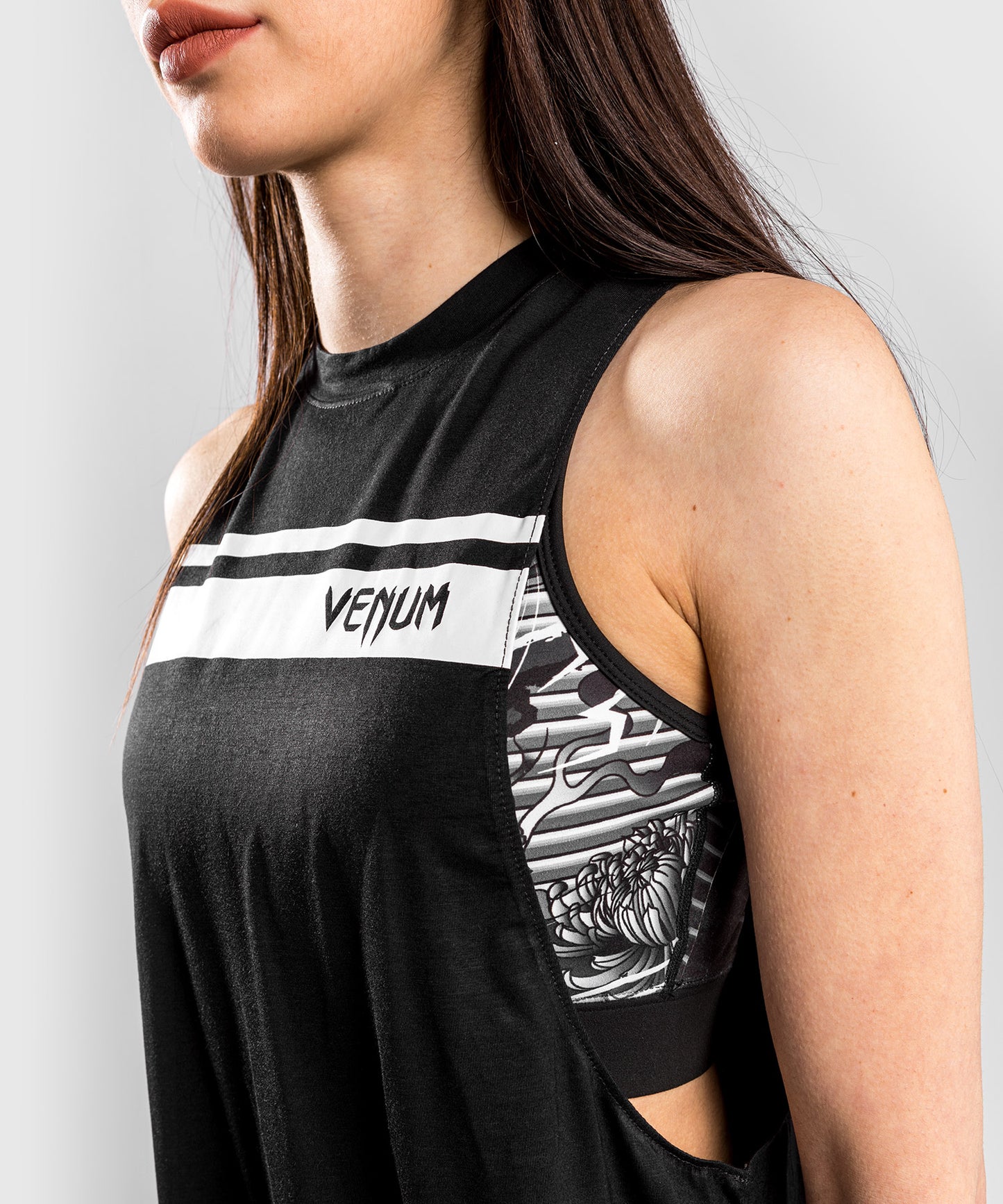 Camiseta de tirantes Venum YKZ21 - Para mujer - Negro/Blanco