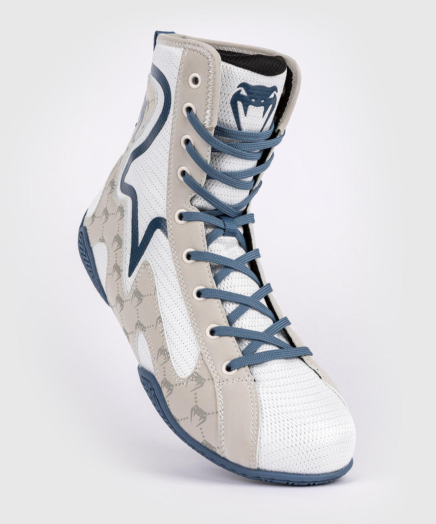 ZAPATOS DE BOXEO VENUM ELITE MONOGRAM – BLANCO/AZUL