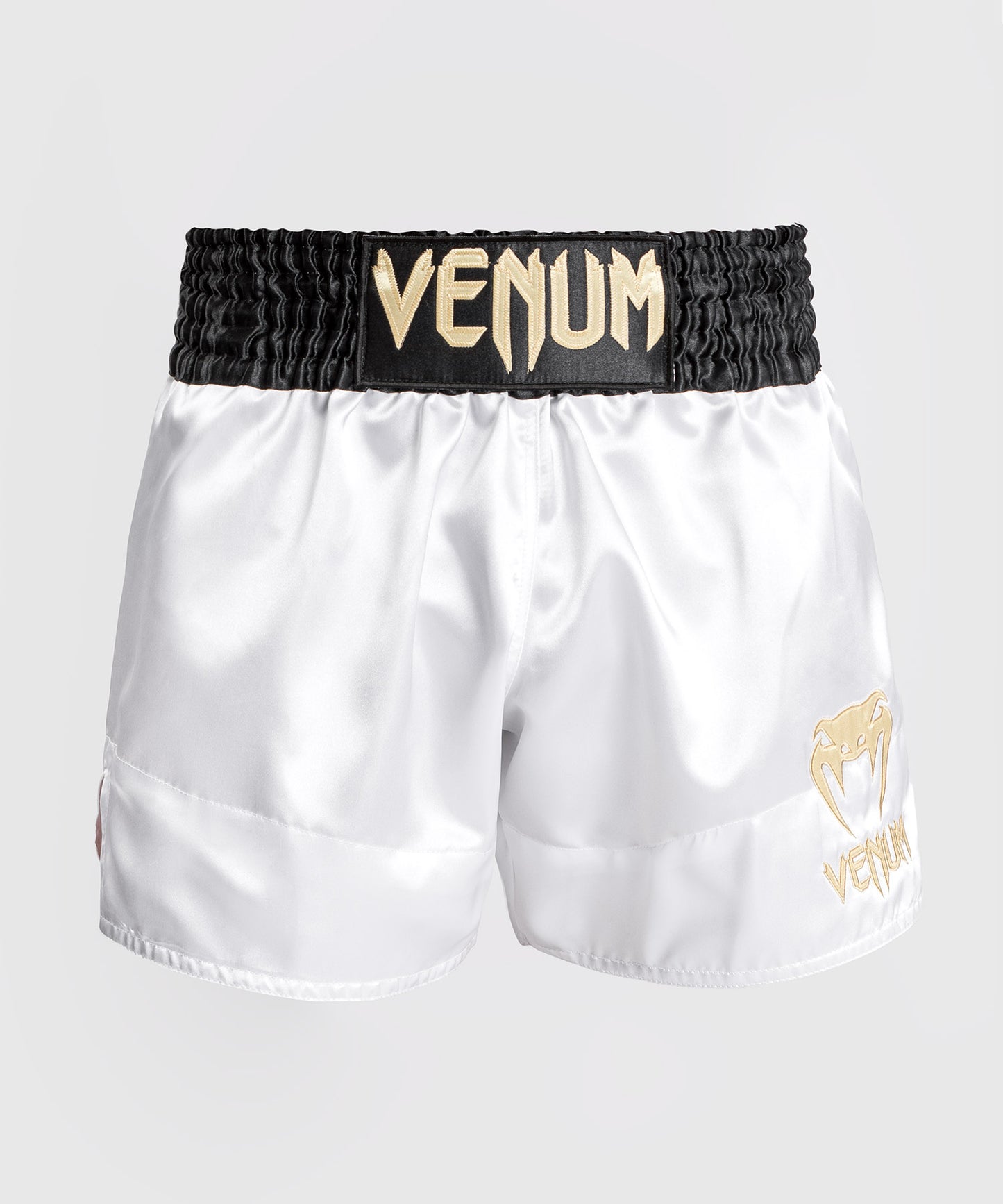 Pantalones Cortos de Muay Thai Venum Giant - Negro/Blanco/Oro – Venum España