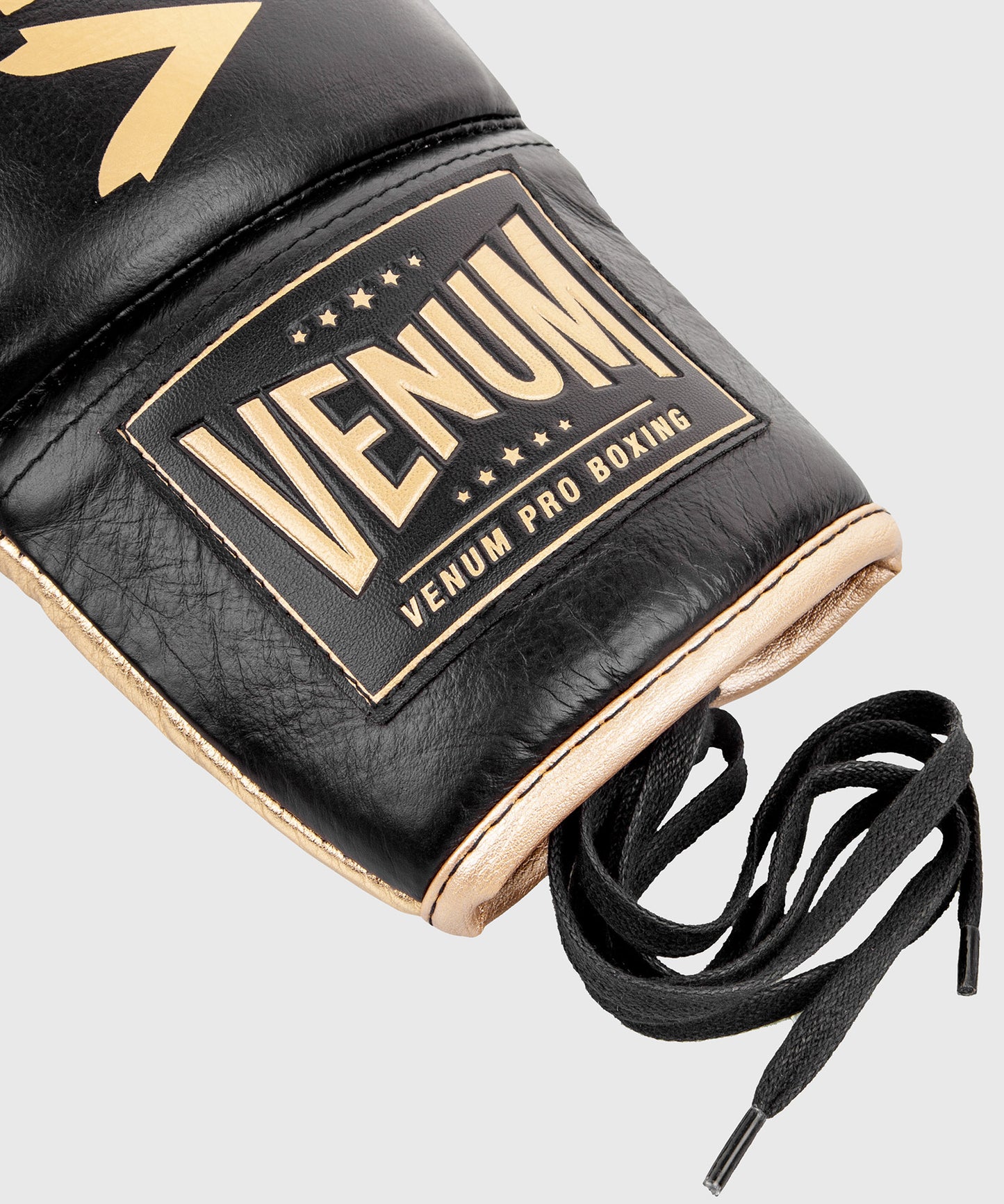 Guantes de Boxeo profesional Venum Hammer – Cordones - Negro/Oro