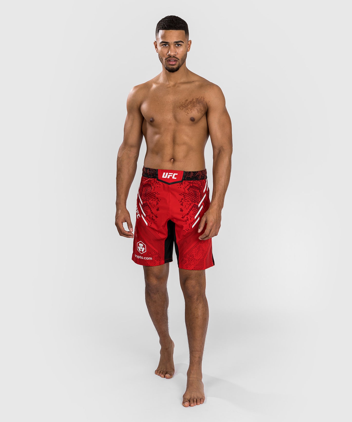 UFC Adrenaline by Venum Authentic Fight Night Pantalón corto de lucha para Hombre - Corte largo - Rojo